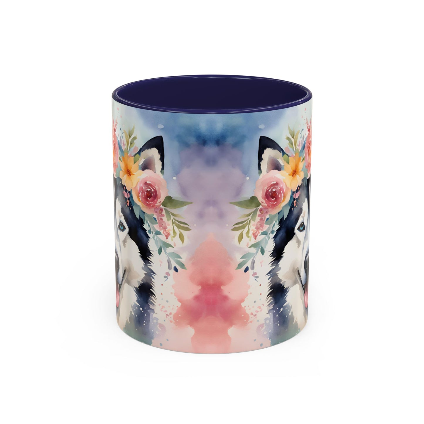 Husky 03 Accent Coffee Mug - Dog Lover Gift