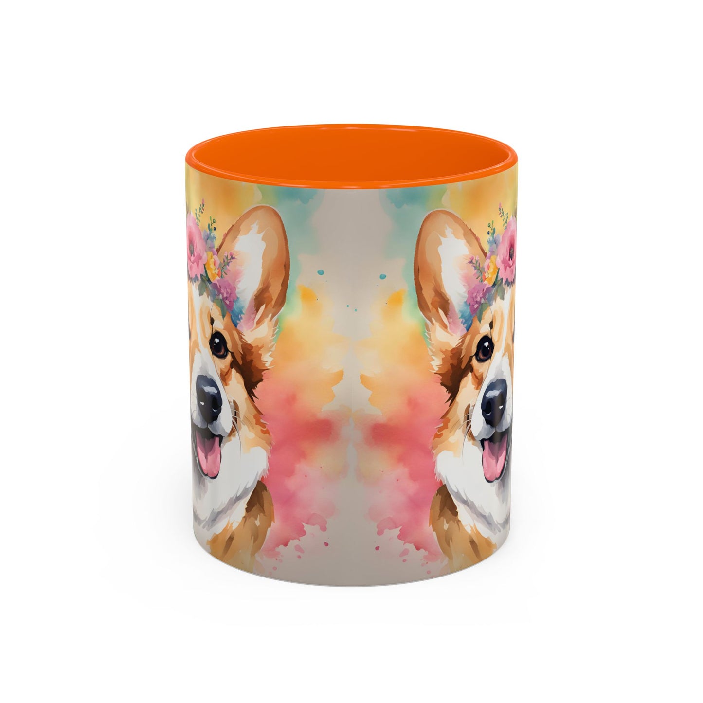 Corgi 02 Accent Coffee Mug - Dog Lover Gift