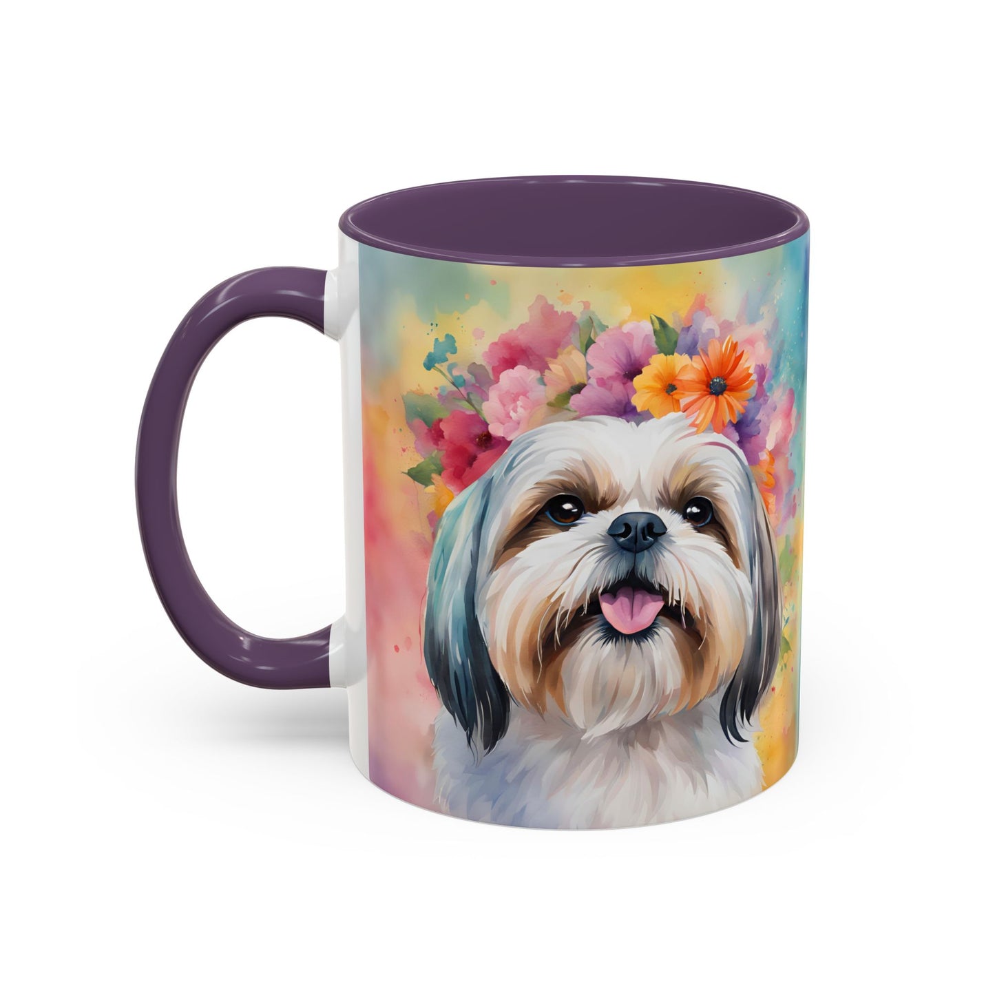Shih Tzu 01 Accent Coffee Mug - Dog Lover Gift