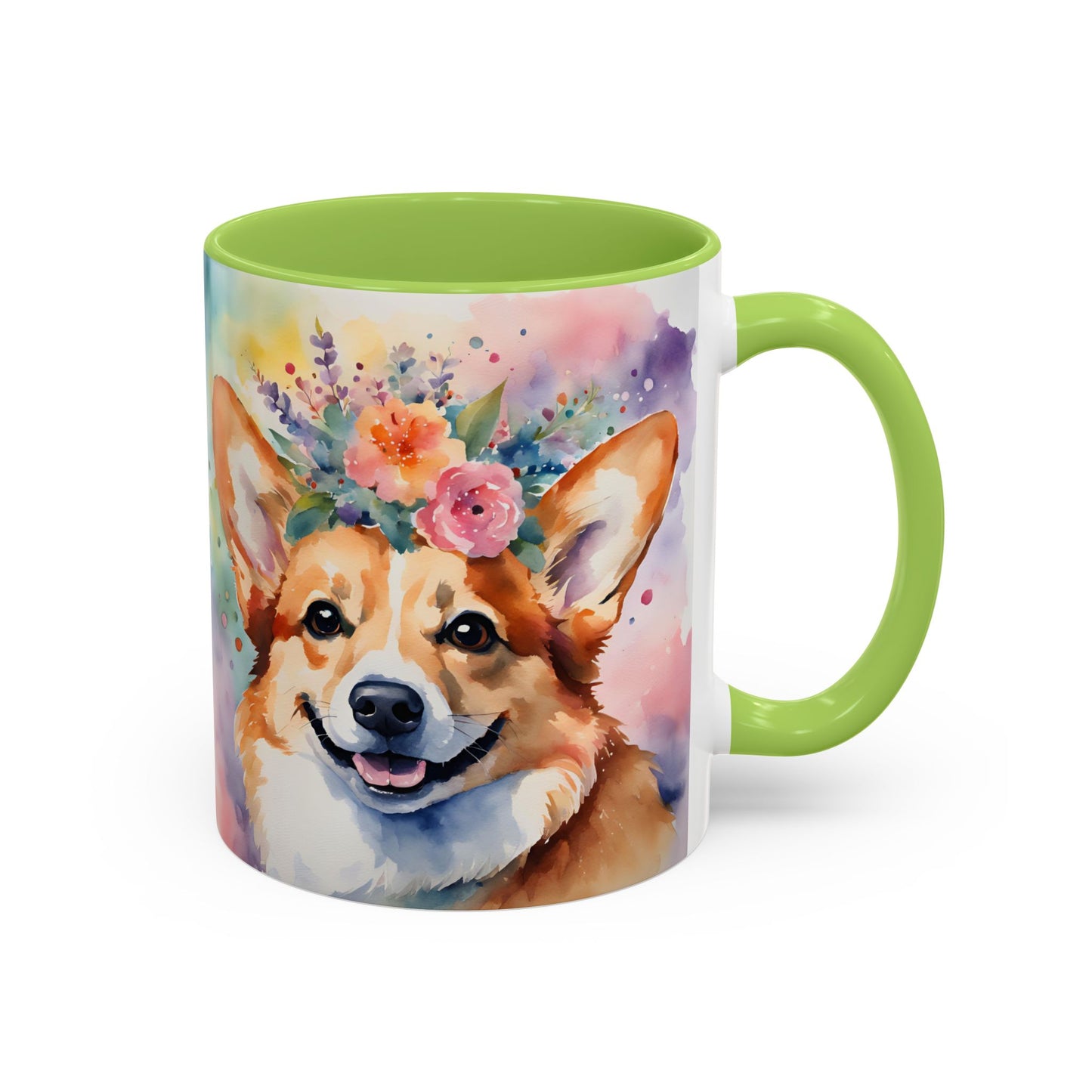 Corgi 04 Accent Coffee Mug - Dog Lover Gift