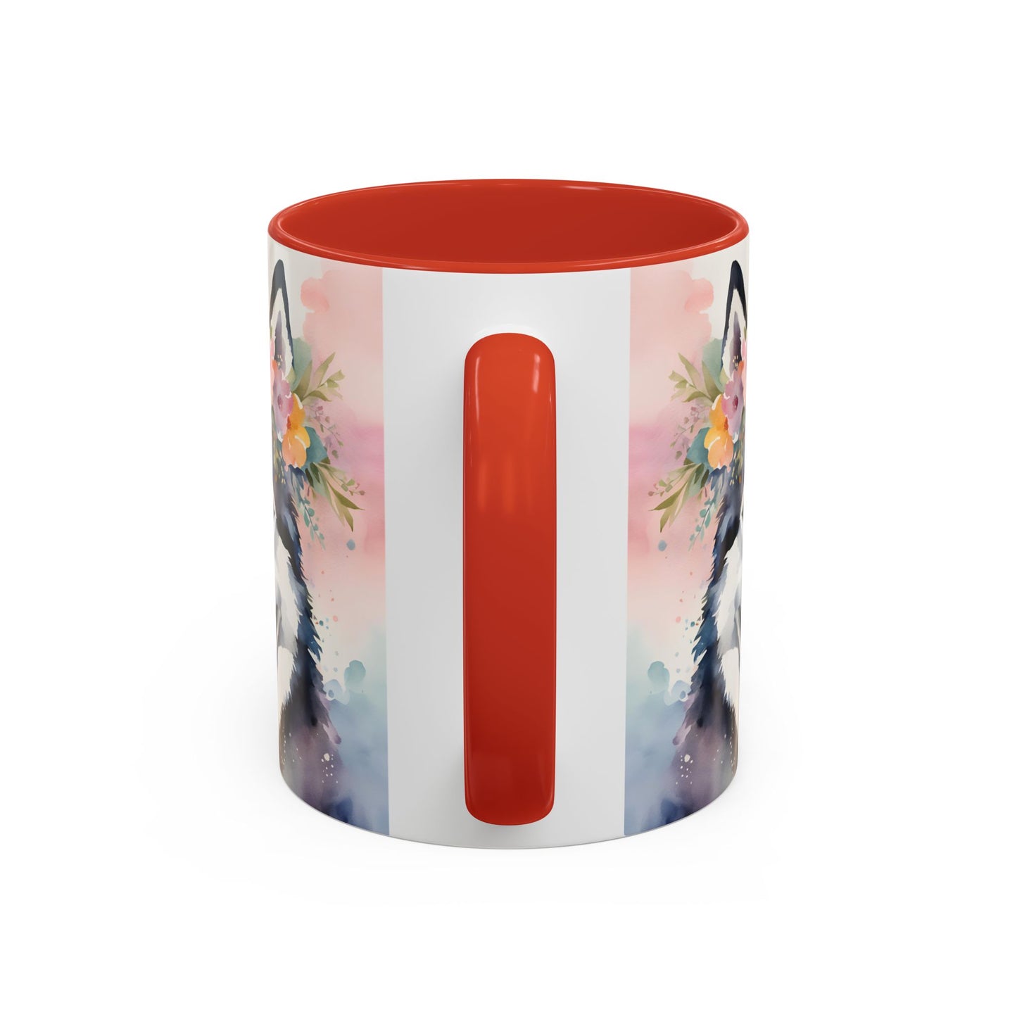 Husky 03 Accent Coffee Mug - Dog Lover Gift