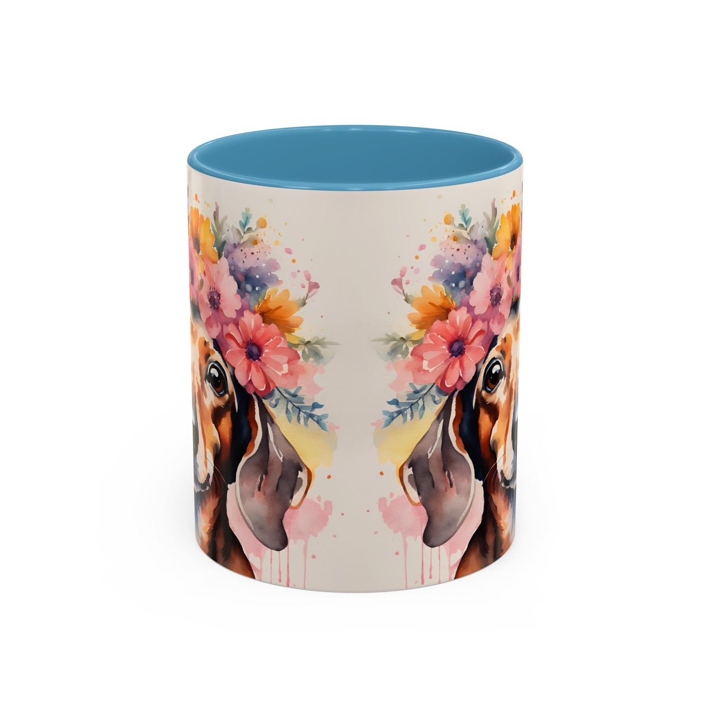 Dachshund 01 Accent Coffee Mug - Dog Lover Gift