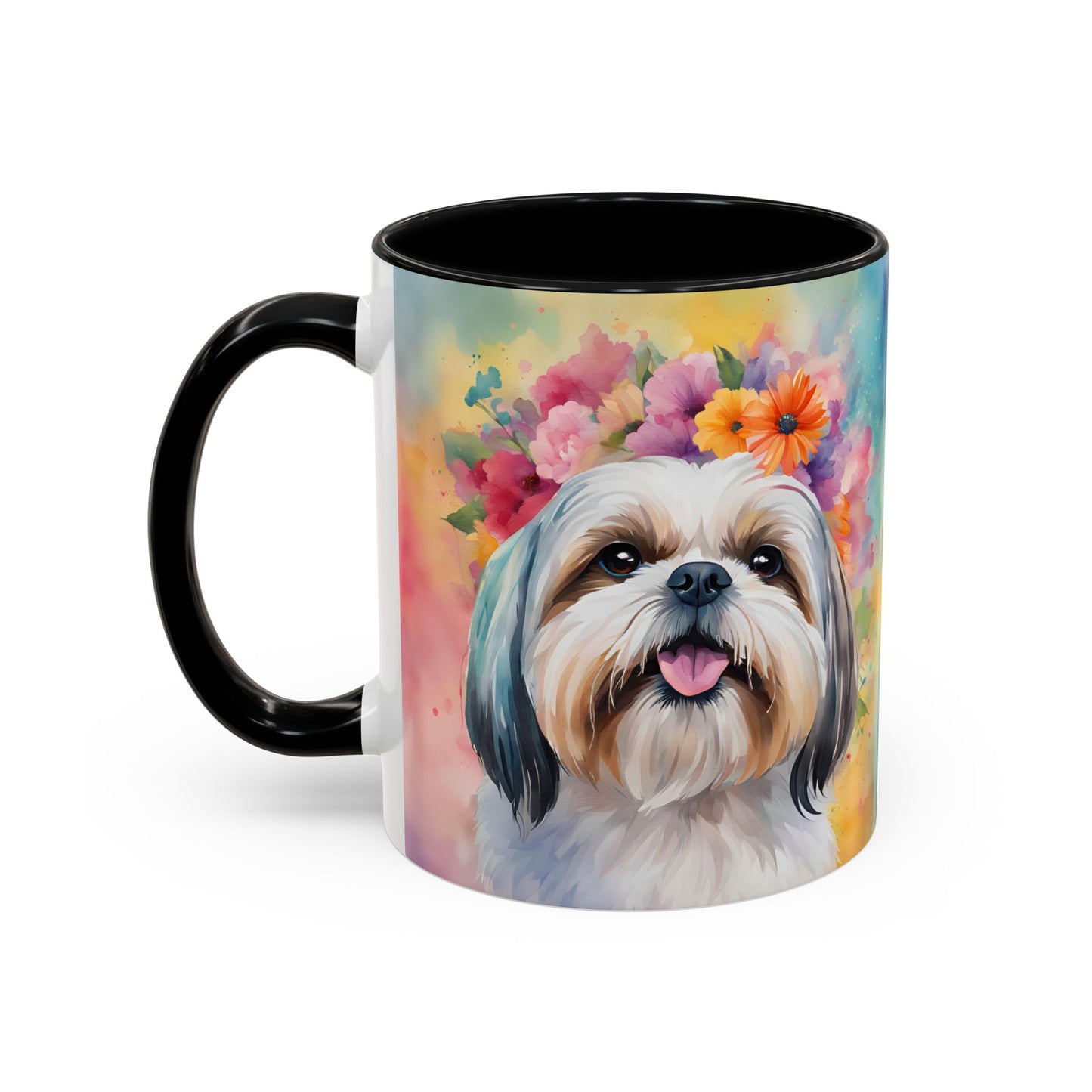 Shih Tzu 01 Accent Coffee Mug - Dog Lover Gift