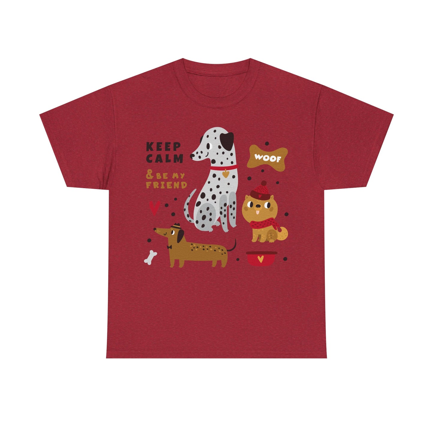 Keep Calm And Be My Friend Unisex Heavy Cotton Tee