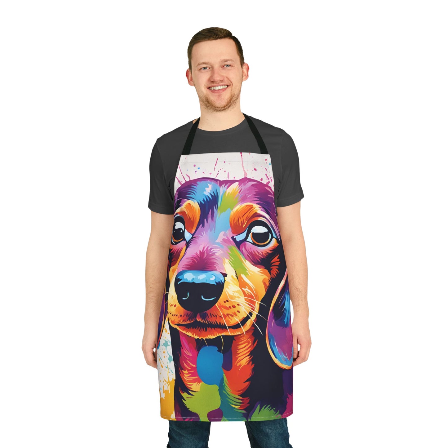 Multi dachshund Adult Apron (AOP)