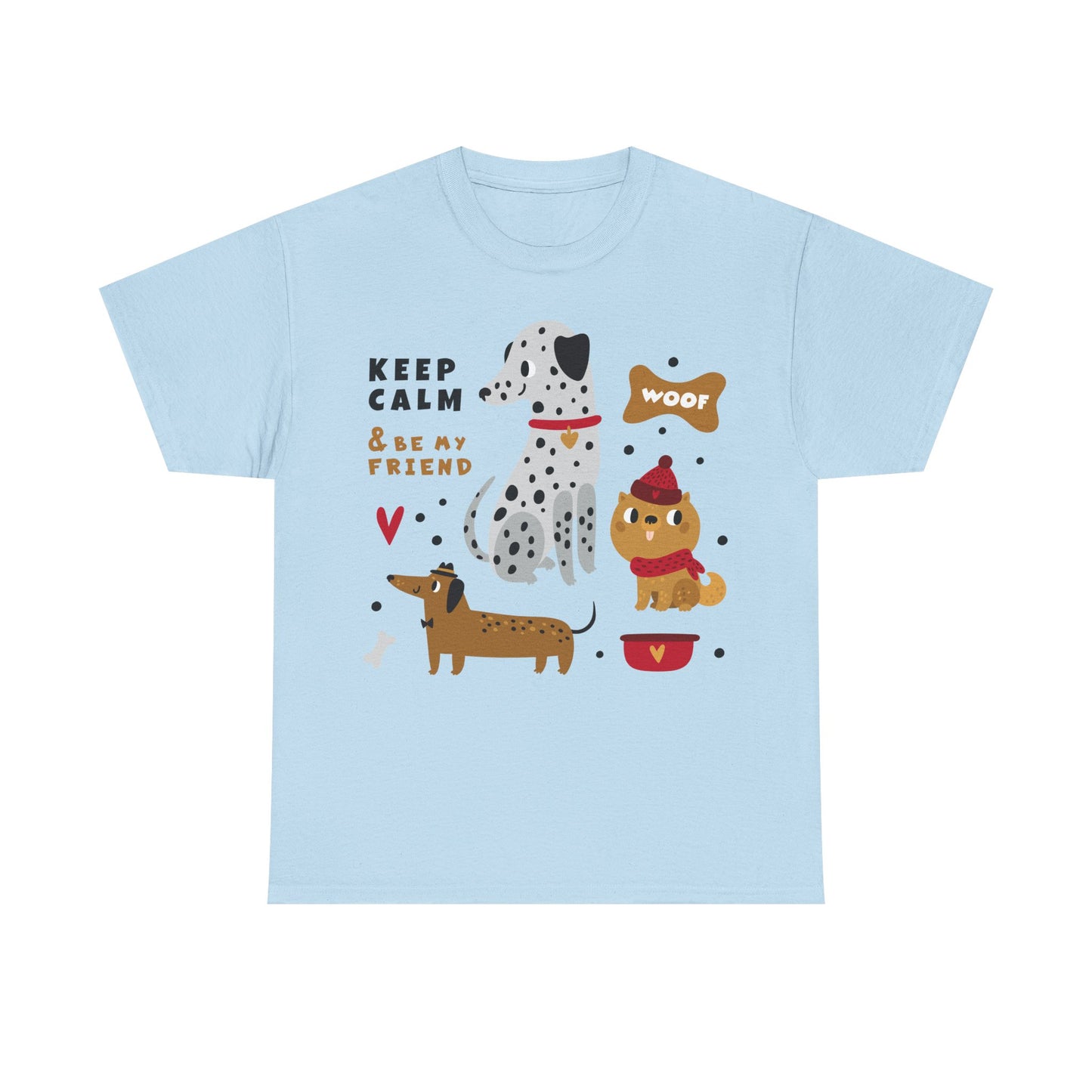 Keep Calm And Be My Friend Unisex Heavy Cotton Tee