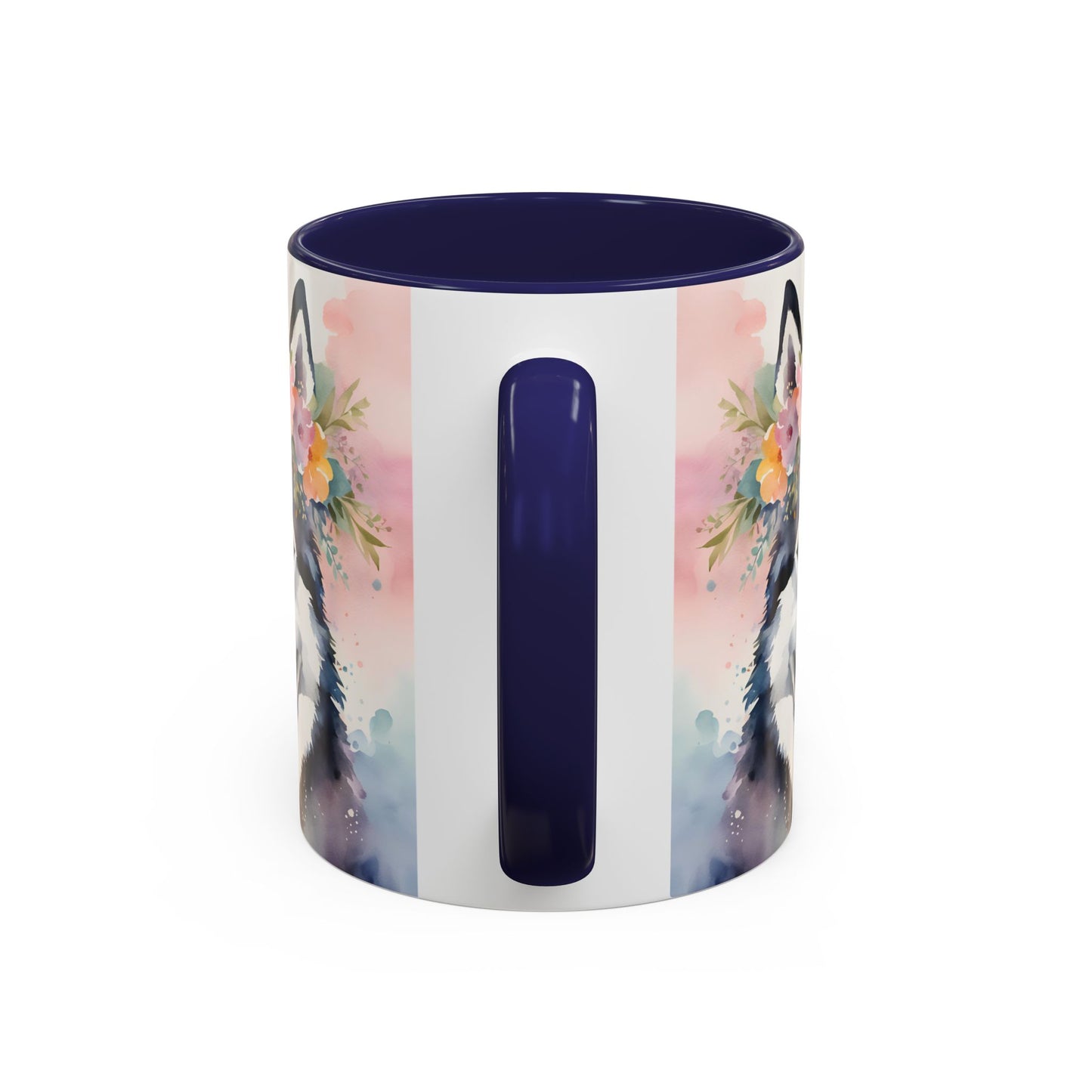 Husky 03 Accent Coffee Mug - Dog Lover Gift