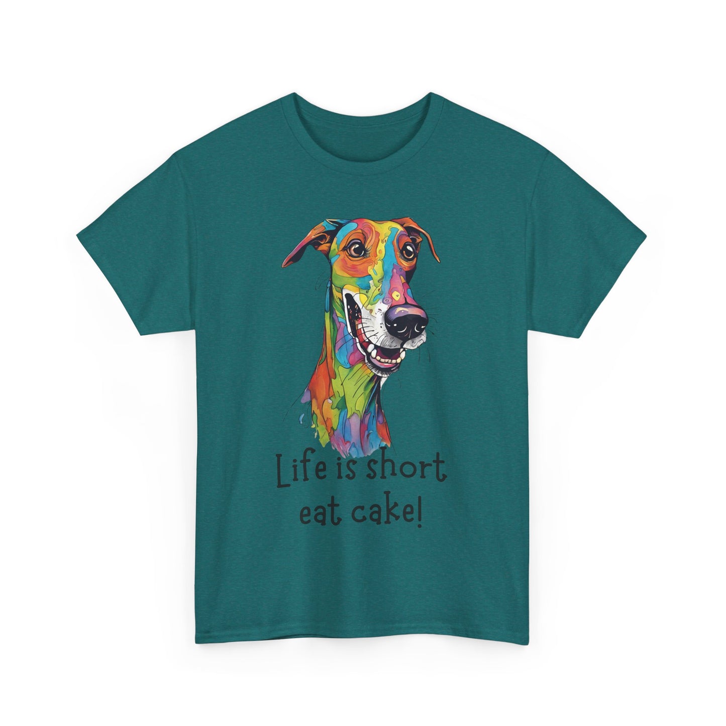 Life Is Short, Eat Cake! Unisex Heavy Cotton Tee