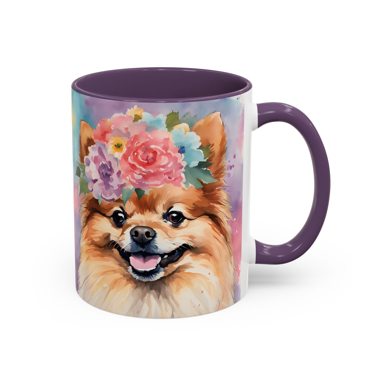 Pomeranian 01 Accent Coffee Mug - Dog Lover Gift