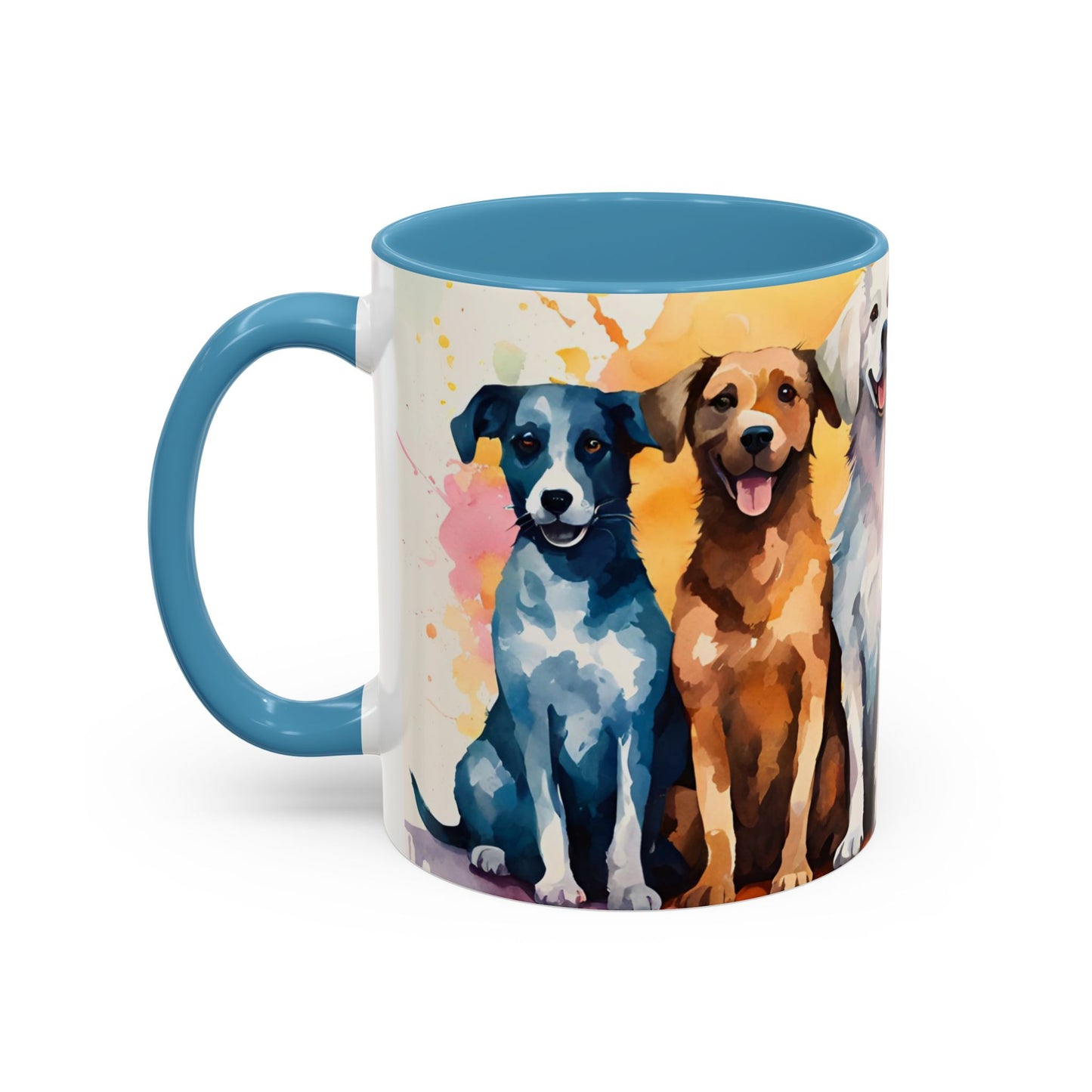 Multicoloured Doggies 07 Accent Mug 11oz
