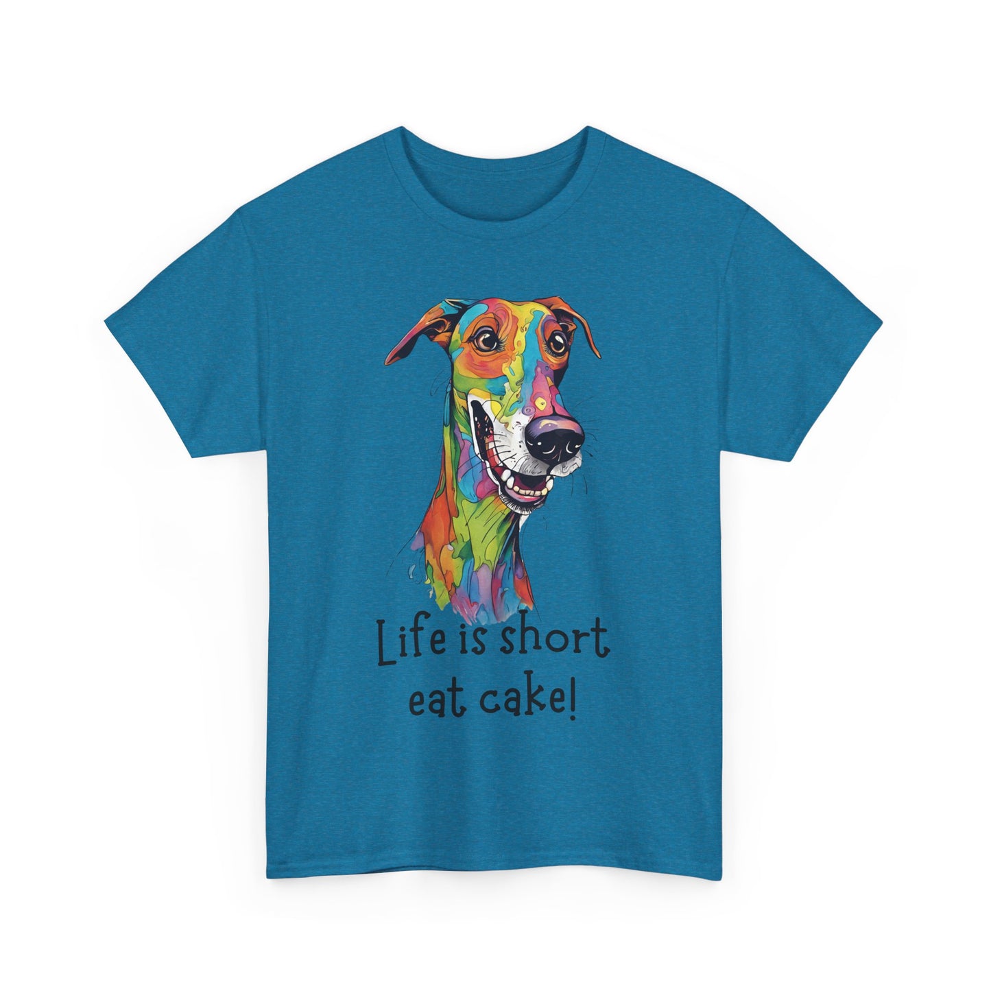 Life Is Short, Eat Cake! Unisex Heavy Cotton Tee