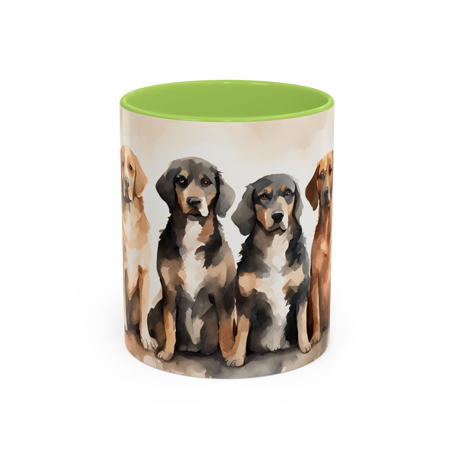Doggies in a Row 02 Accent Mug 11oz