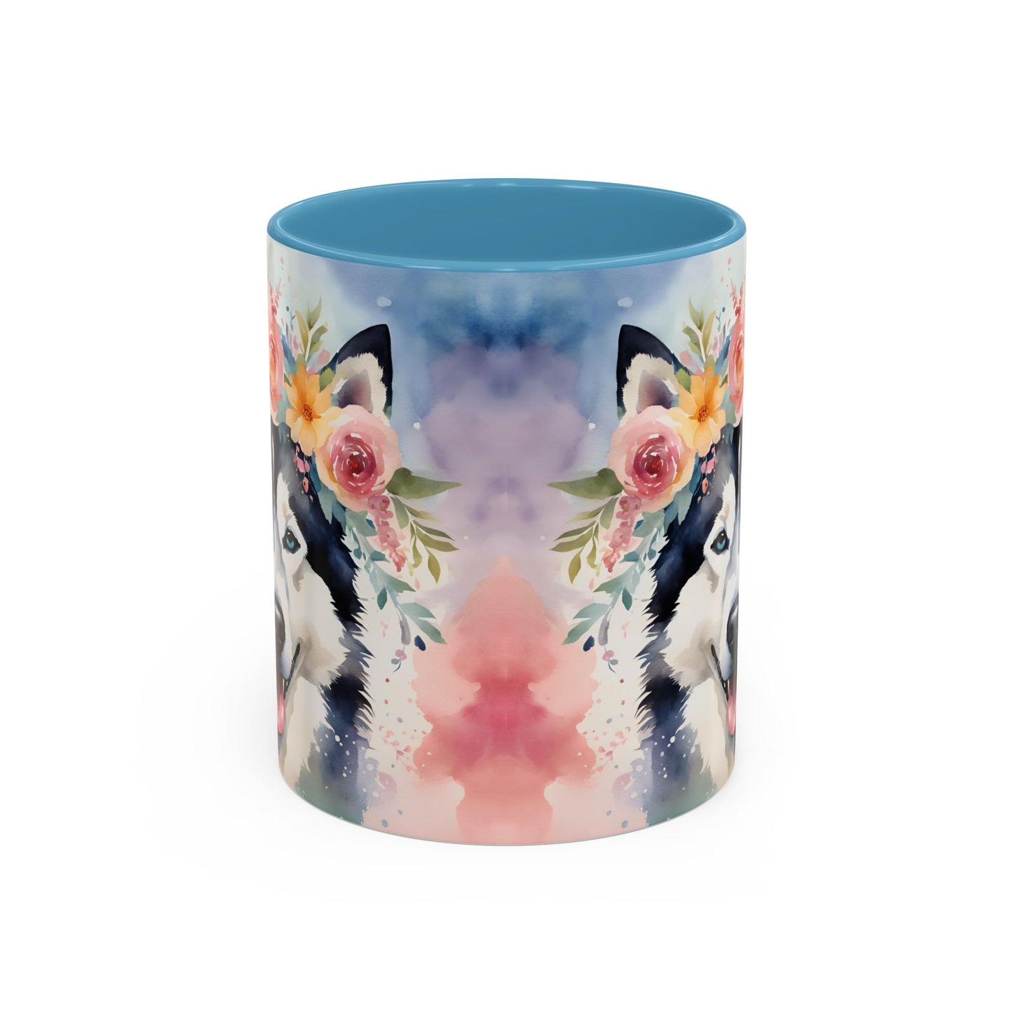 Husky 03 Accent Coffee Mug - Dog Lover Gift