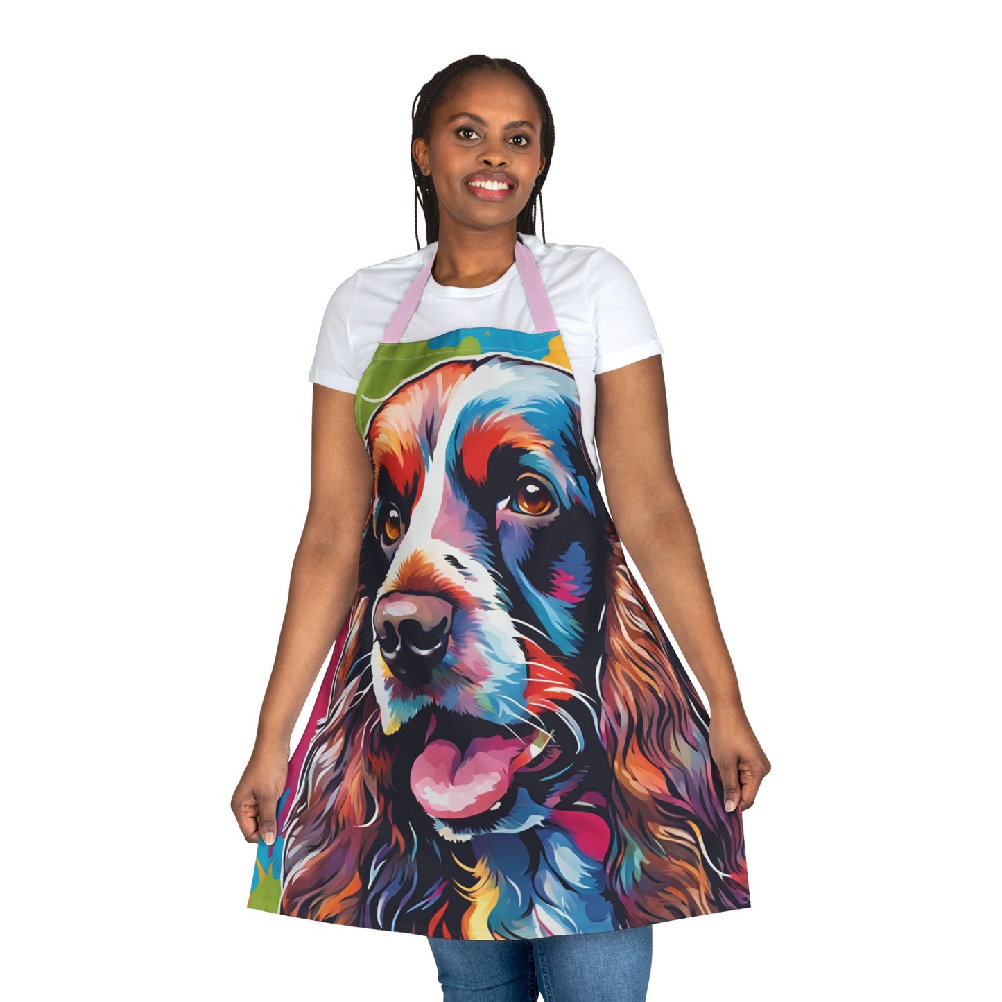Multicoloured Cocker Spaniel Adult Apron (AOP)