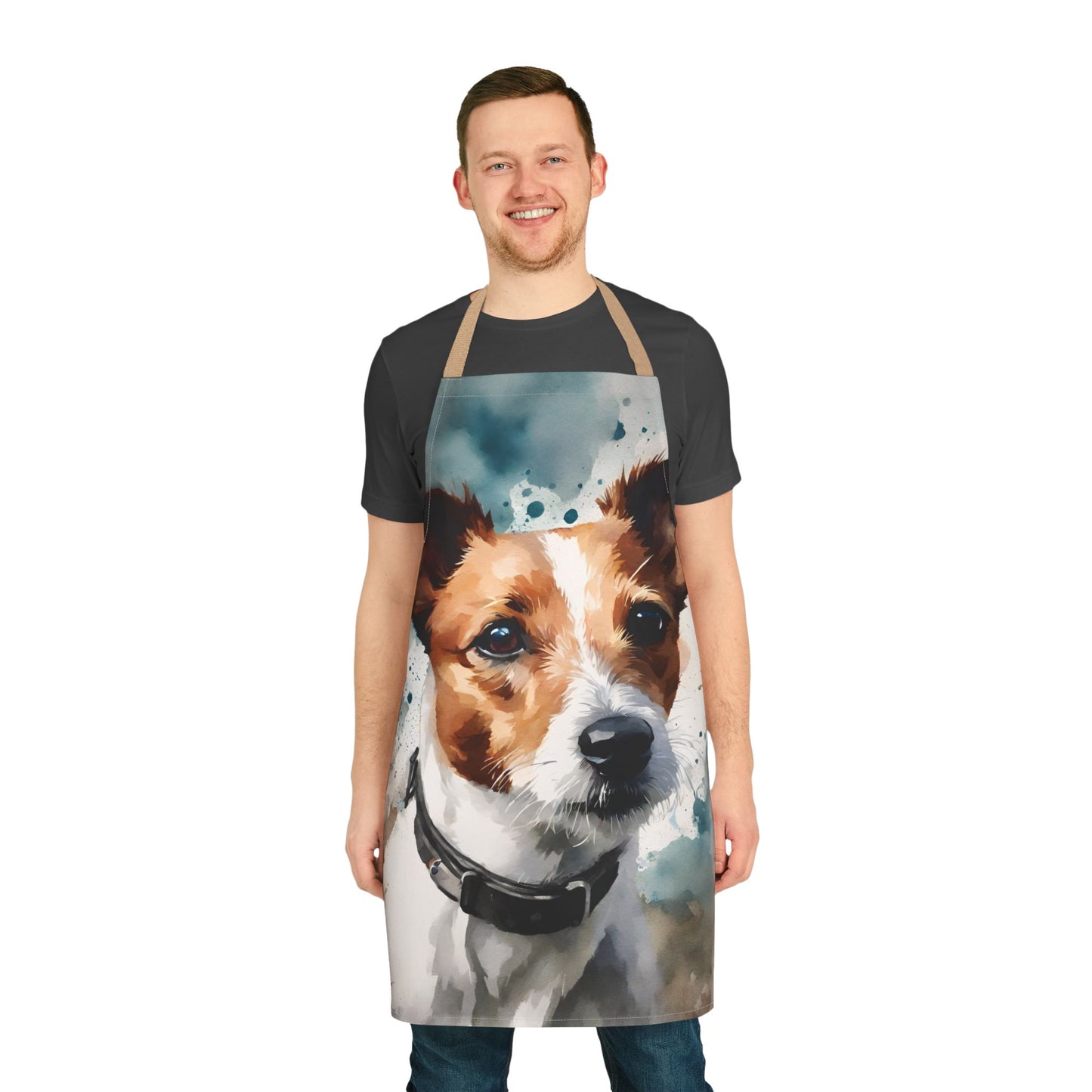 Jack Russell 01 Adult Apron (AOP)