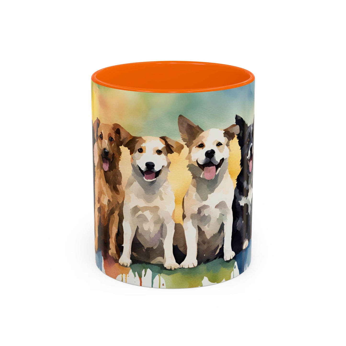 Multicoloured Doggies 02 Accent Mug 11oz