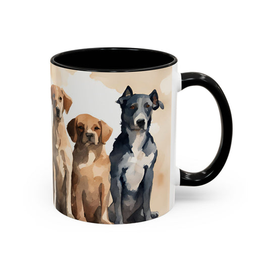 Doggies in a Row 03 Accent Mug 11oz