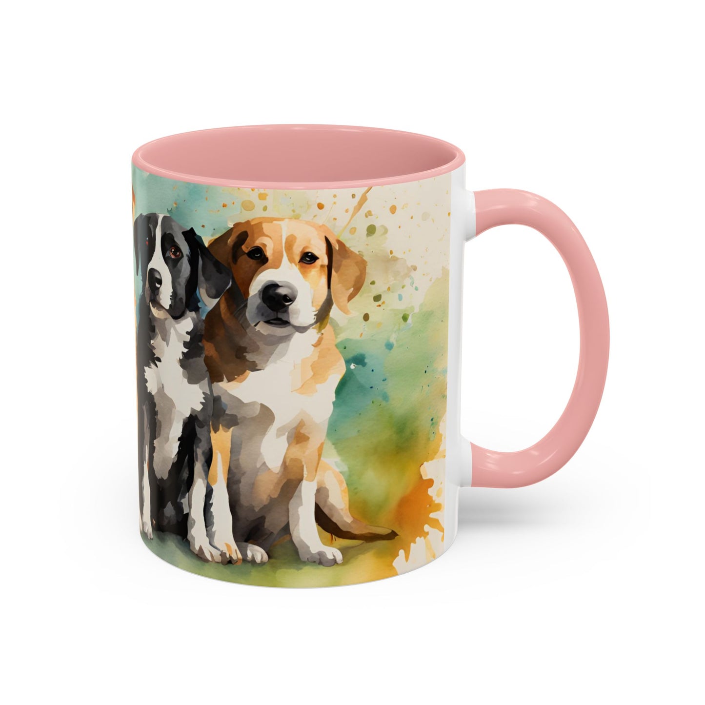 Multicoloured Doggies 09 Accent Mug 11oz