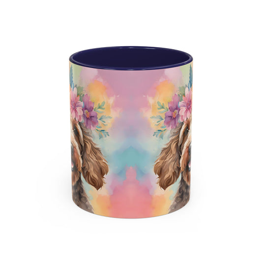 Cockapoo 01 Accent Coffee Mug - Dog Lover Gift