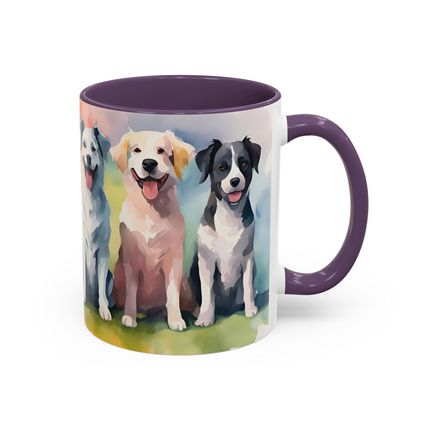 Multicoloured Doggies 08 Accent Mug 11oz