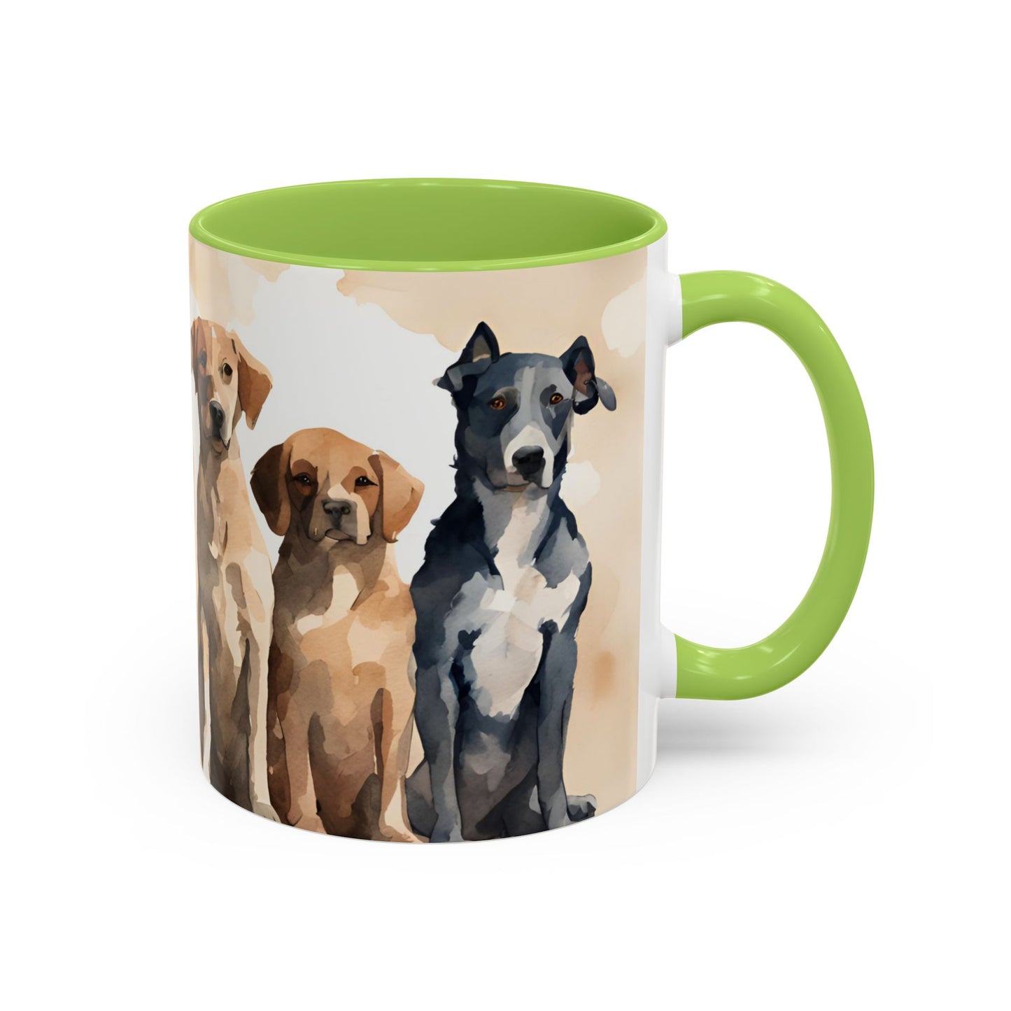 Doggies in a Row 03 Accent Mug 11oz