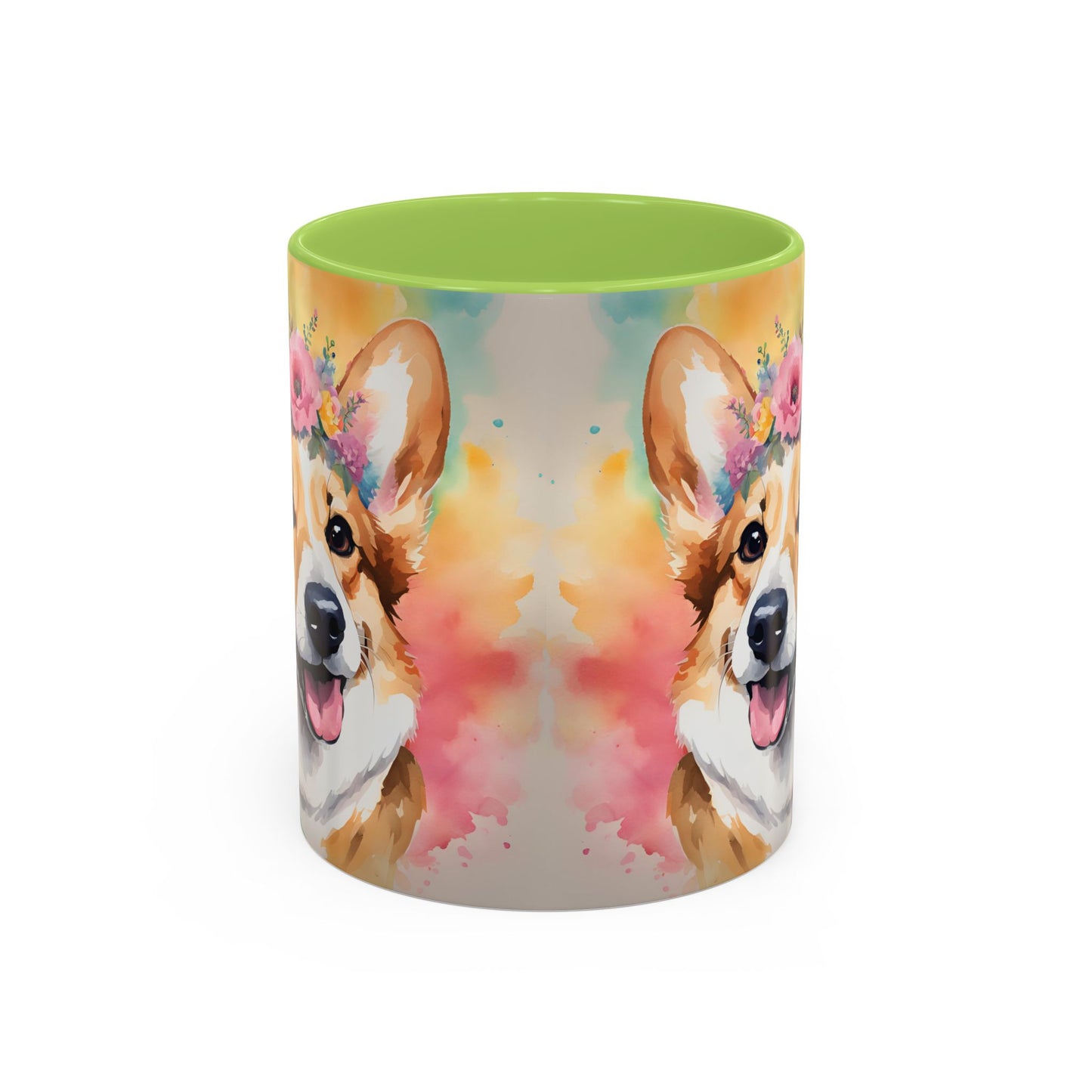 Corgi 02 Accent Coffee Mug - Dog Lover Gift
