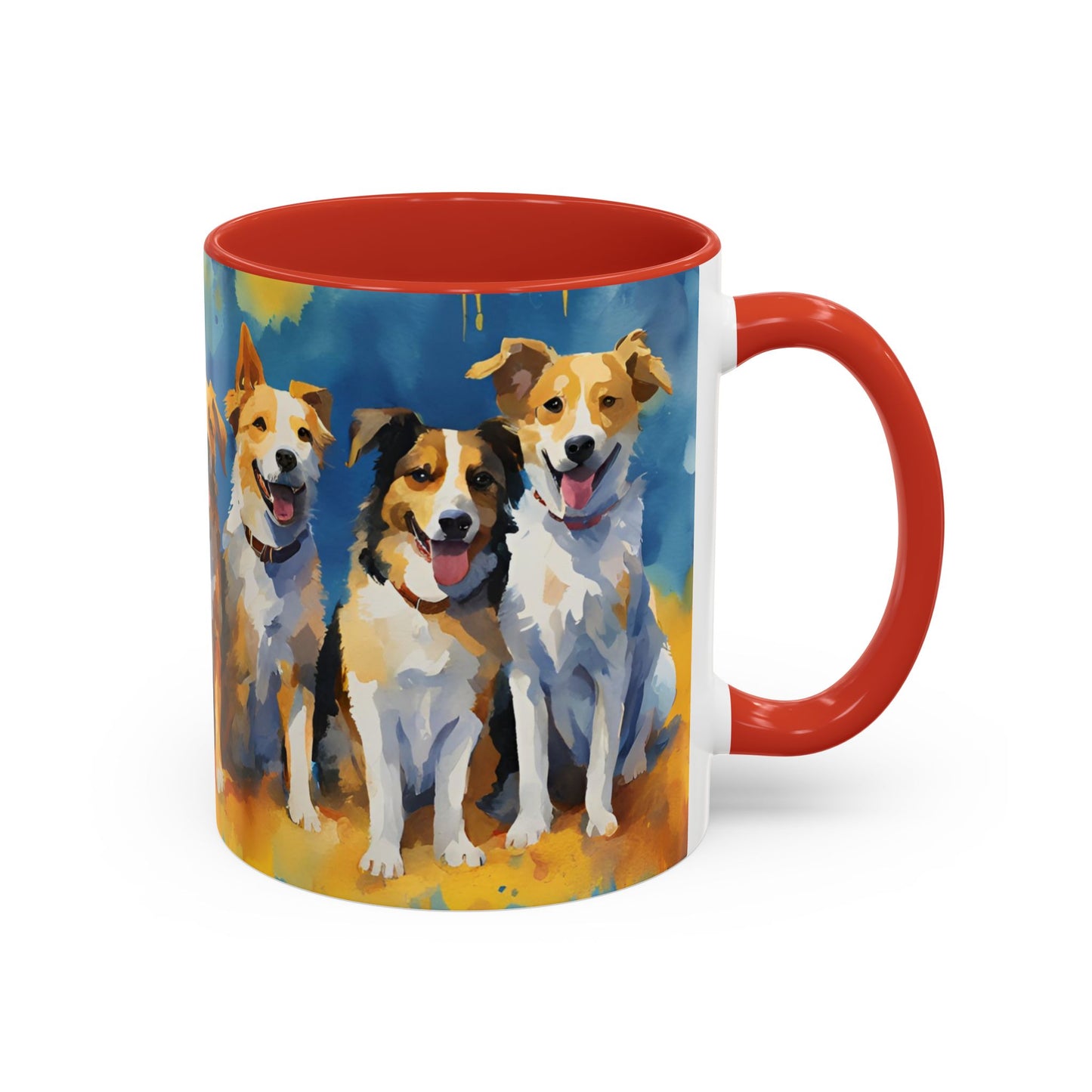 Multicolored Doggies 01 Accent Mug 11oz