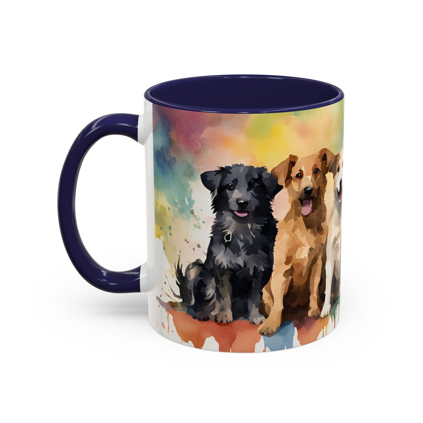 Multicoloured Doggies 02 Accent Mug 11oz