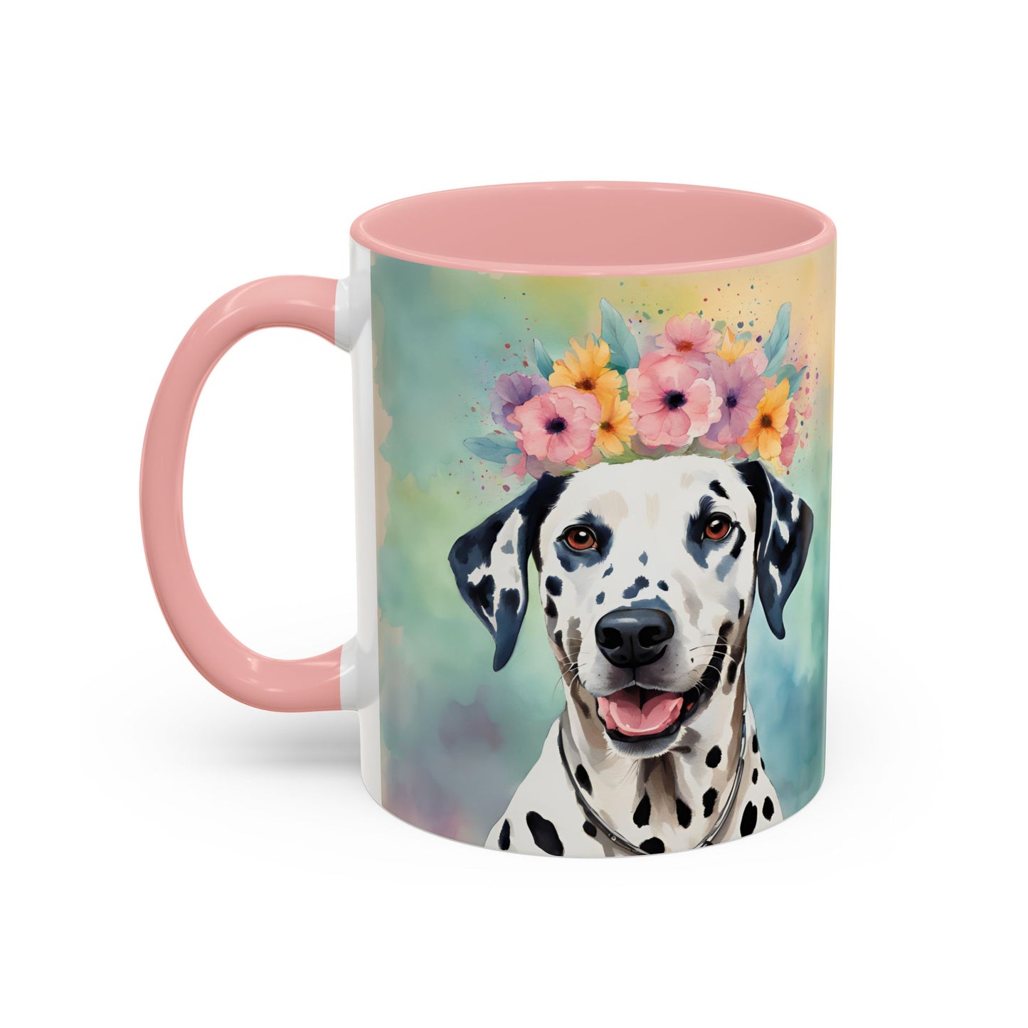 Dalmatian 01 Accent Coffee Mug - Dog Lover Gift