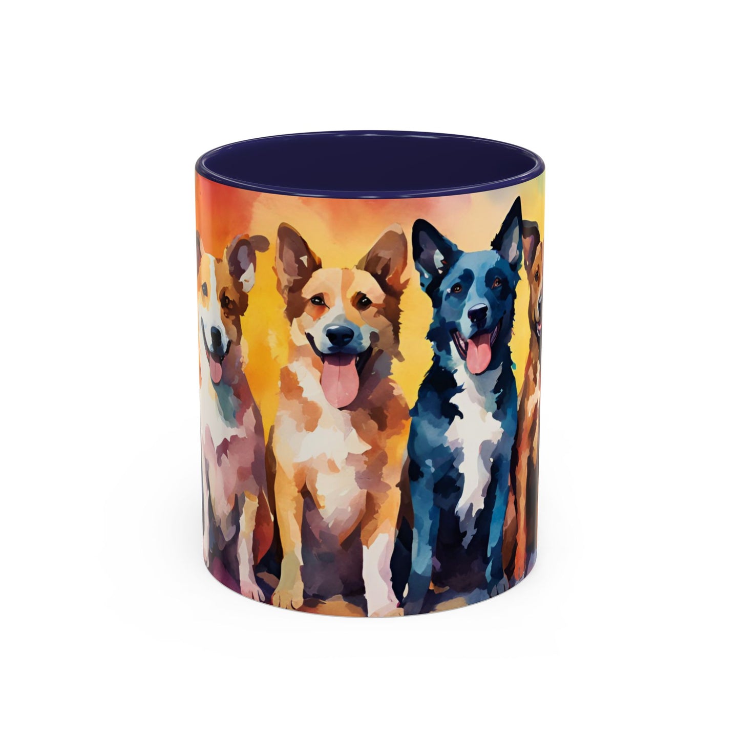 Multicoloured Doggies 03 Accent Mug 11oz