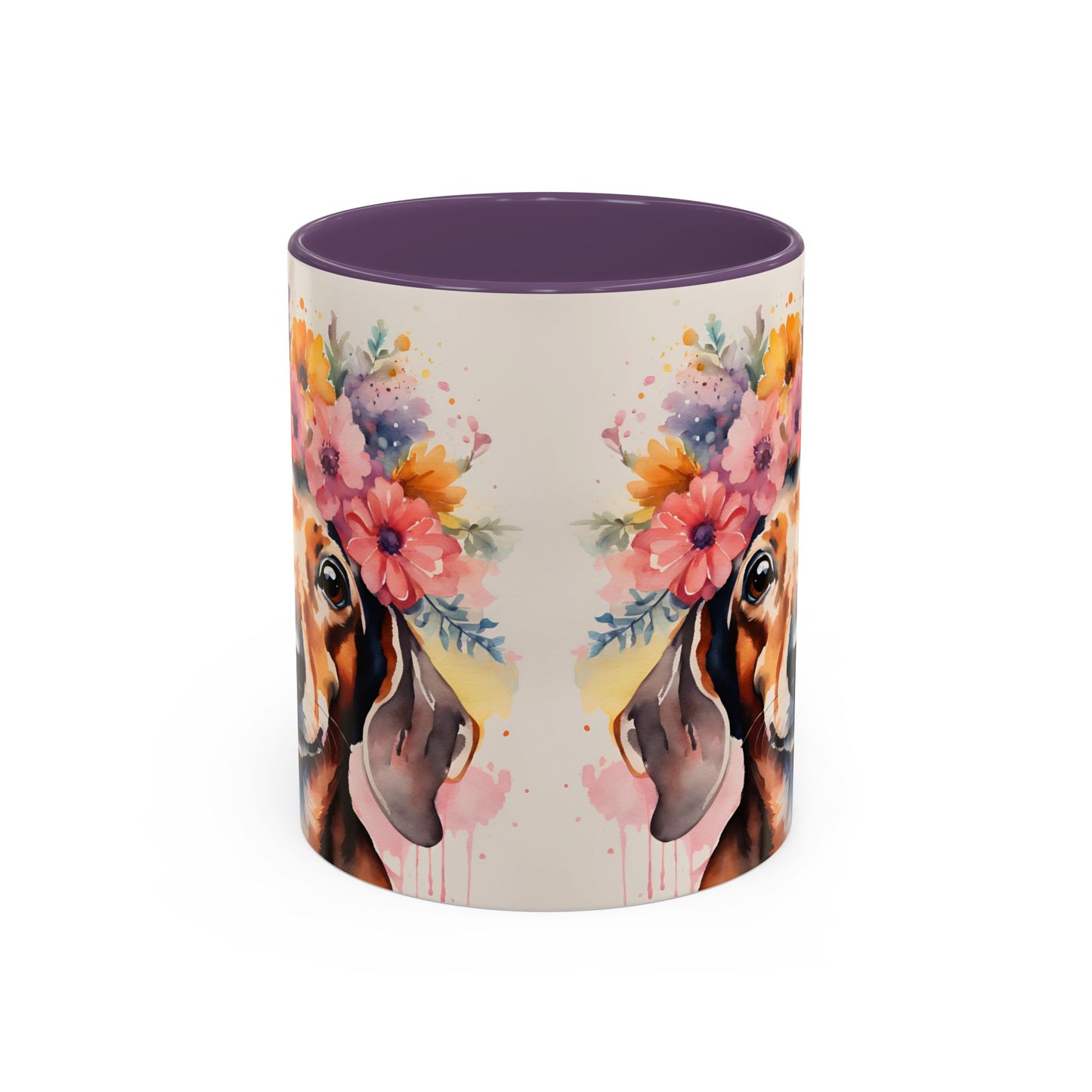 Dachshund 01 Accent Coffee Mug - Dog Lover Gift