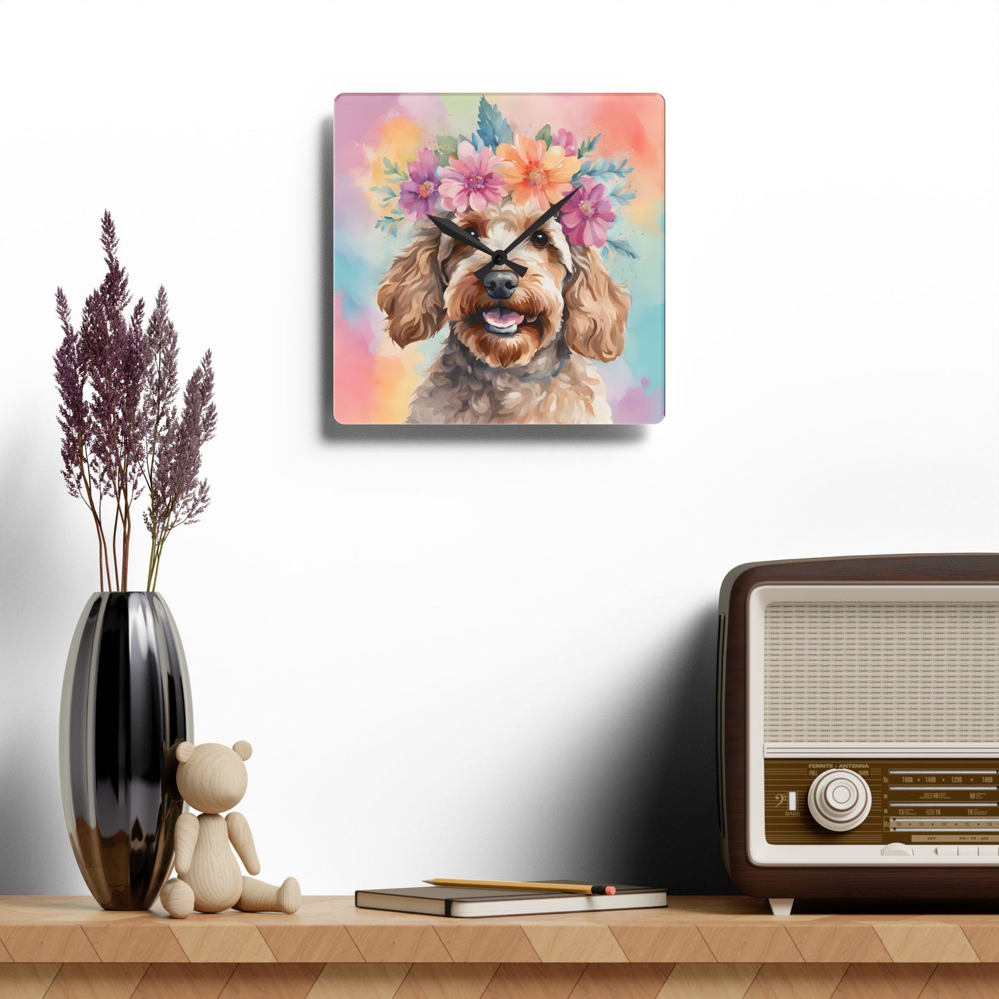 Cockapoo 03 Dog Wall Clock