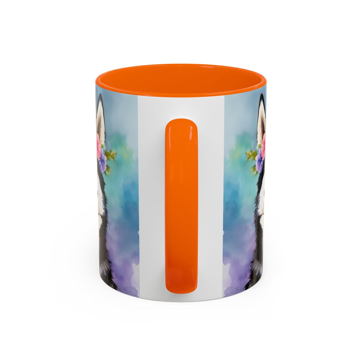 Husky 01 Accent Coffee Mug - Dog Lover Gift