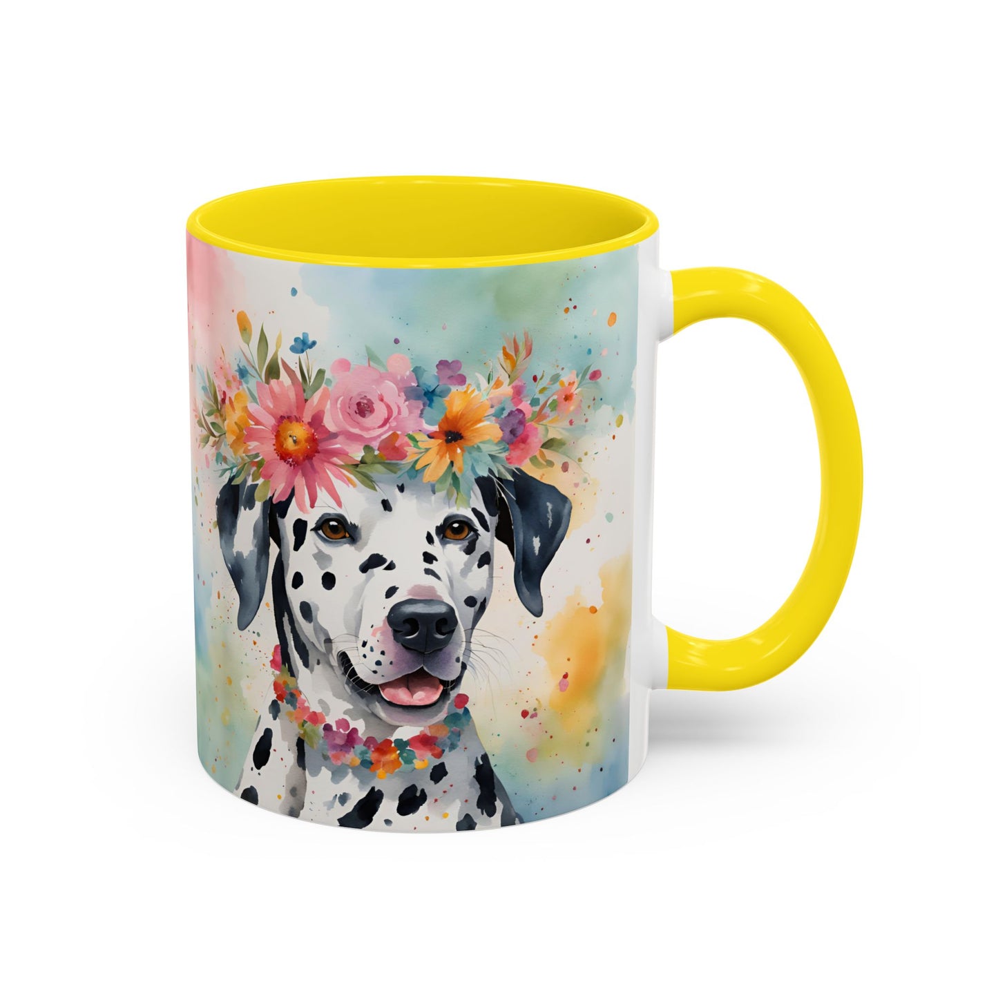 Dalmatian 02 Accent Coffee Mug - Dog Lover Gift