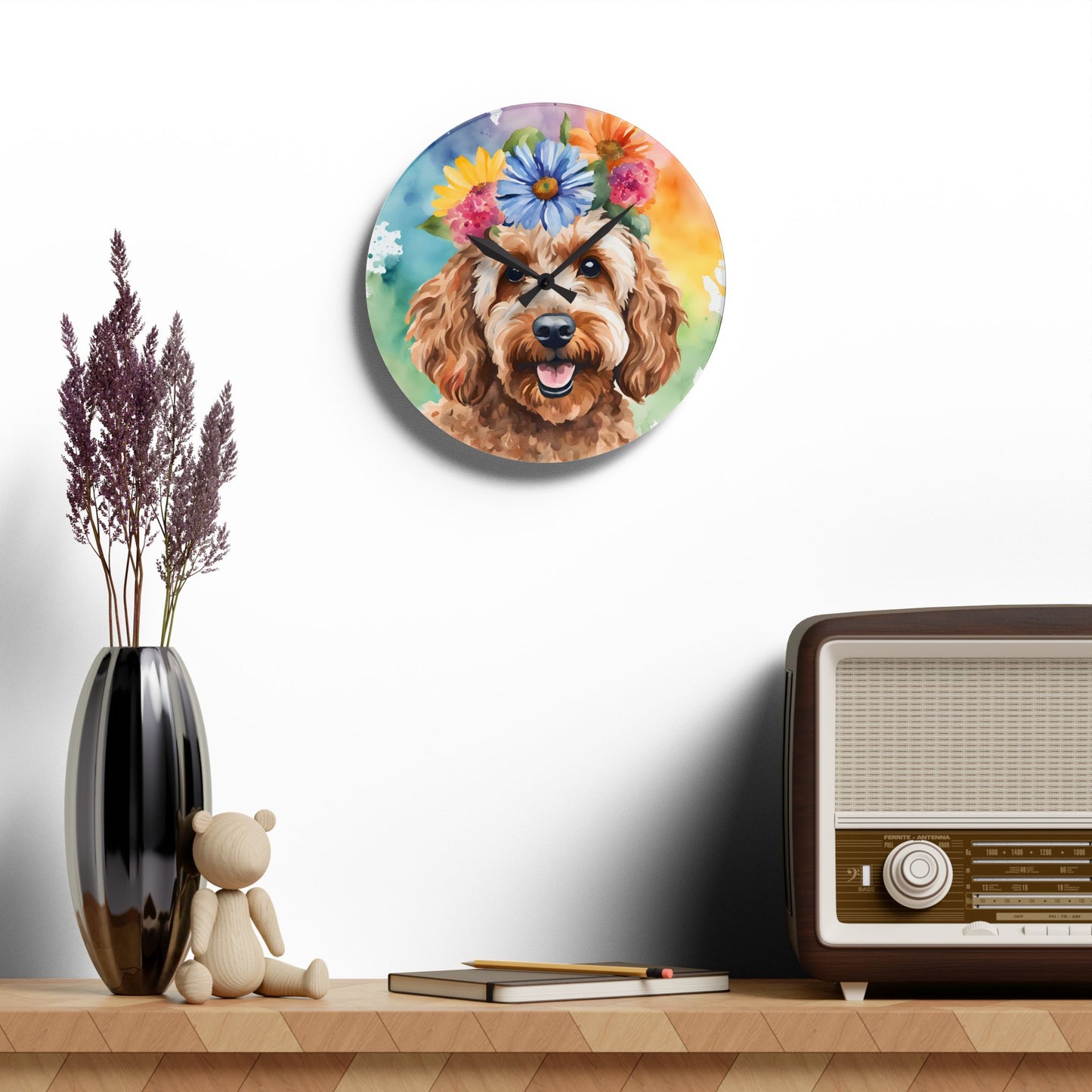 Cockapoo 04 Dog Wall Clock
