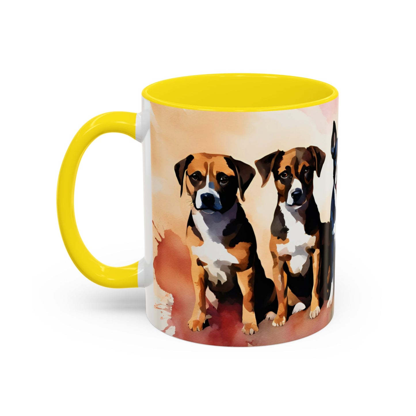 Multicoloured Doggies 04 Accent Mug 11oz