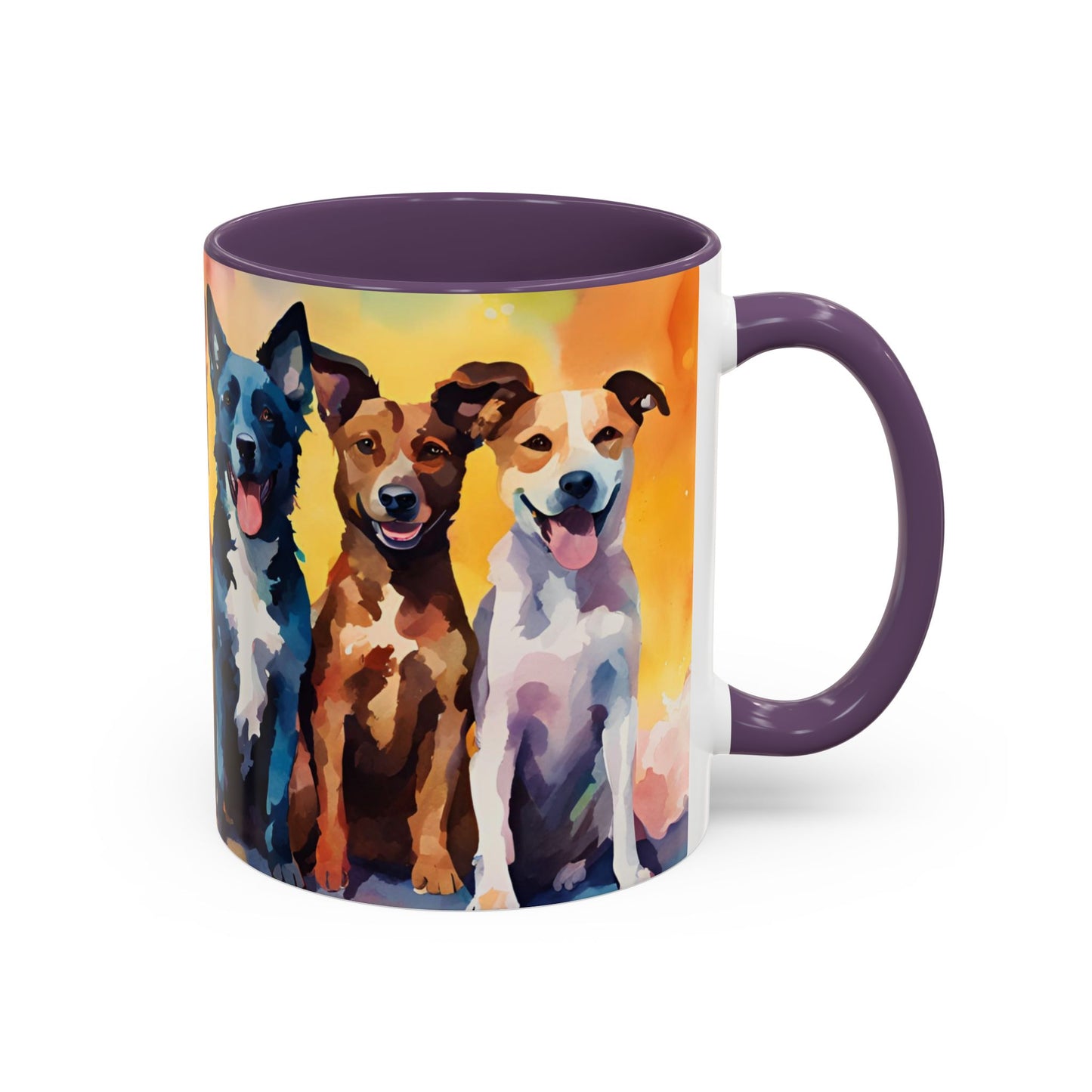 Multicoloured Doggies 03 Accent Mug 11oz