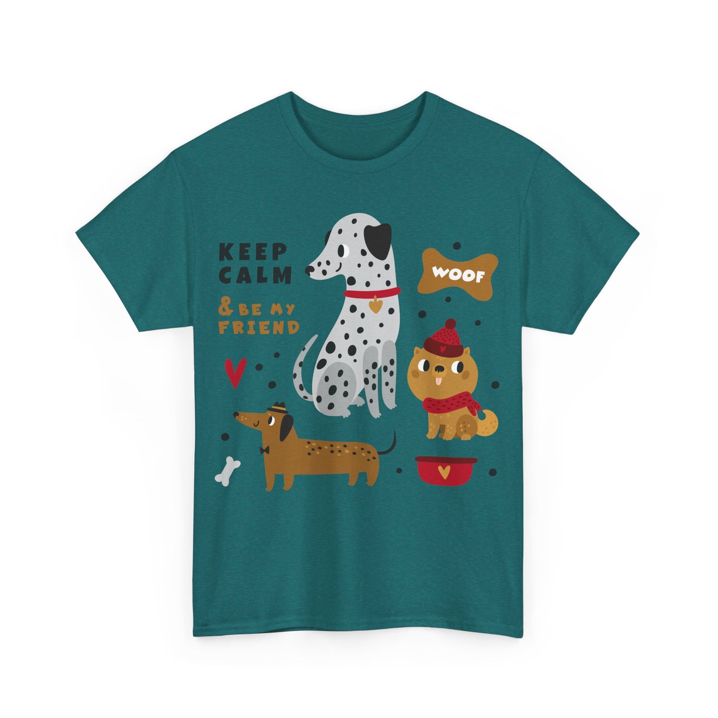 Keep Calm And Be My Friend Unisex Heavy Cotton Tee