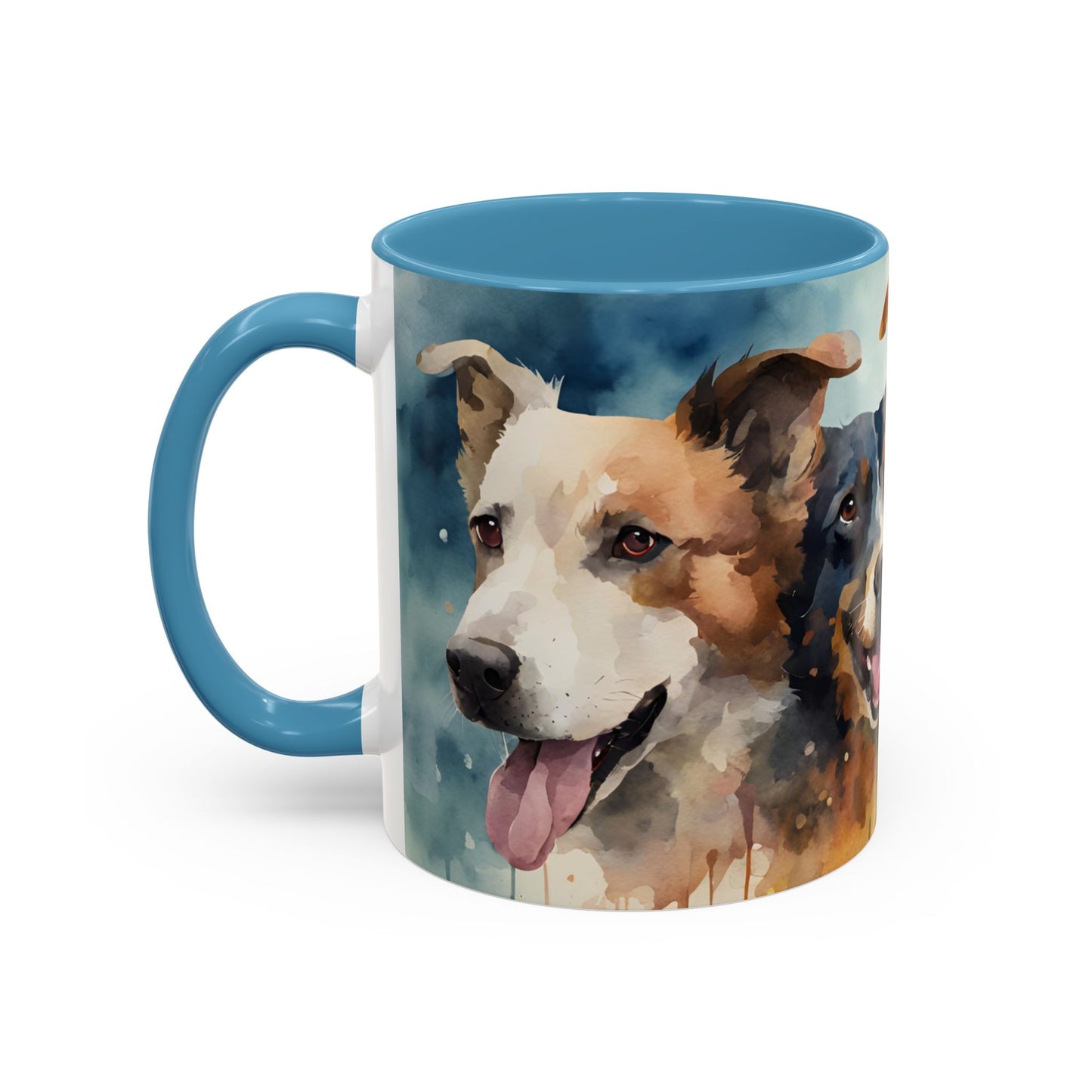 Multicoloured Doggies 5 Accent Mug 11oz