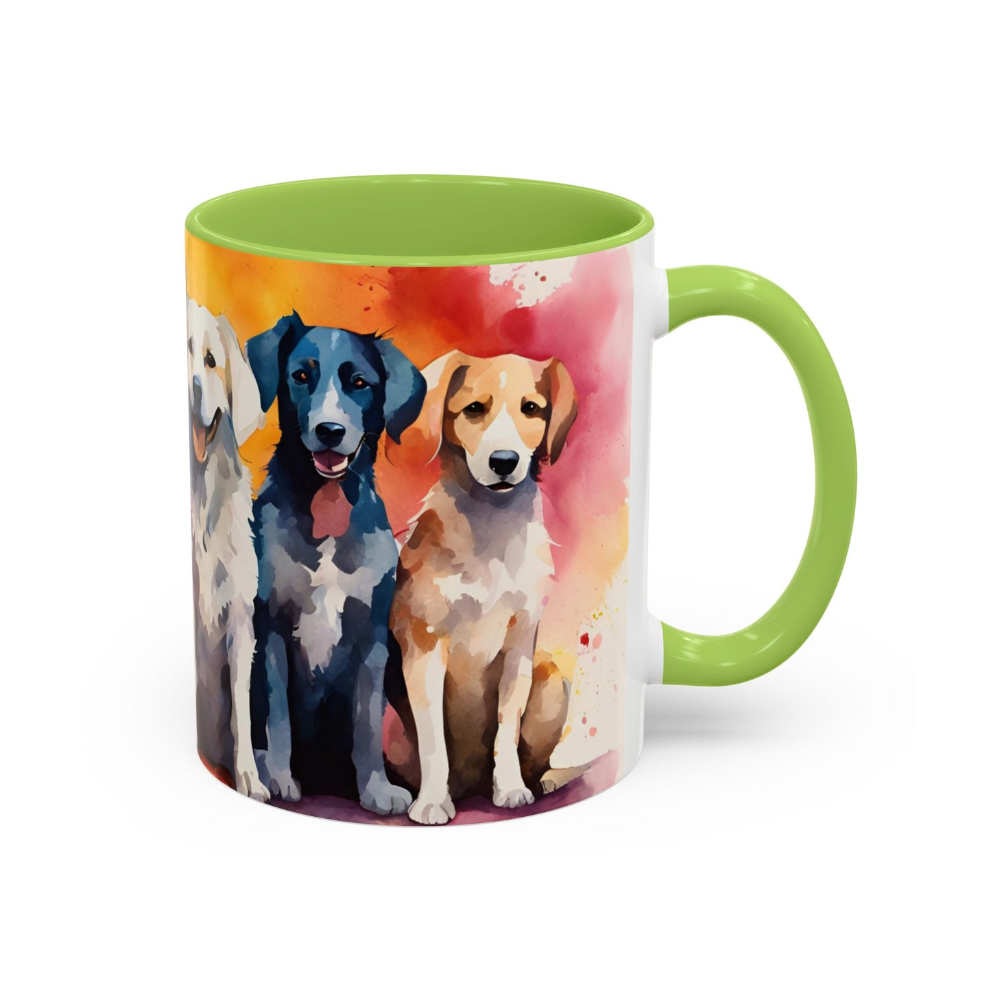 Multicoloured Doggies 07 Accent Mug 11oz