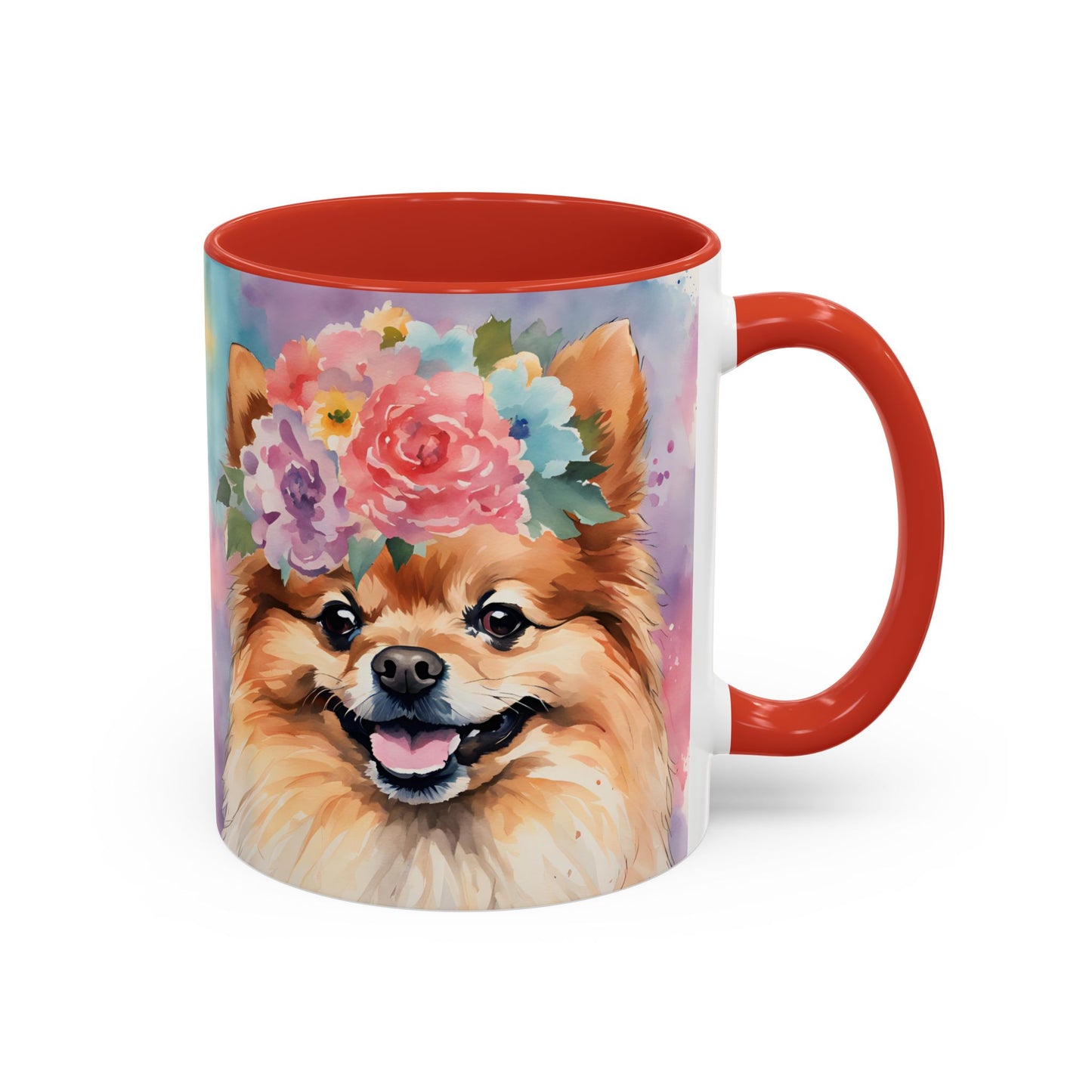 Pomeranian 01 Accent Coffee Mug - Dog Lover Gift