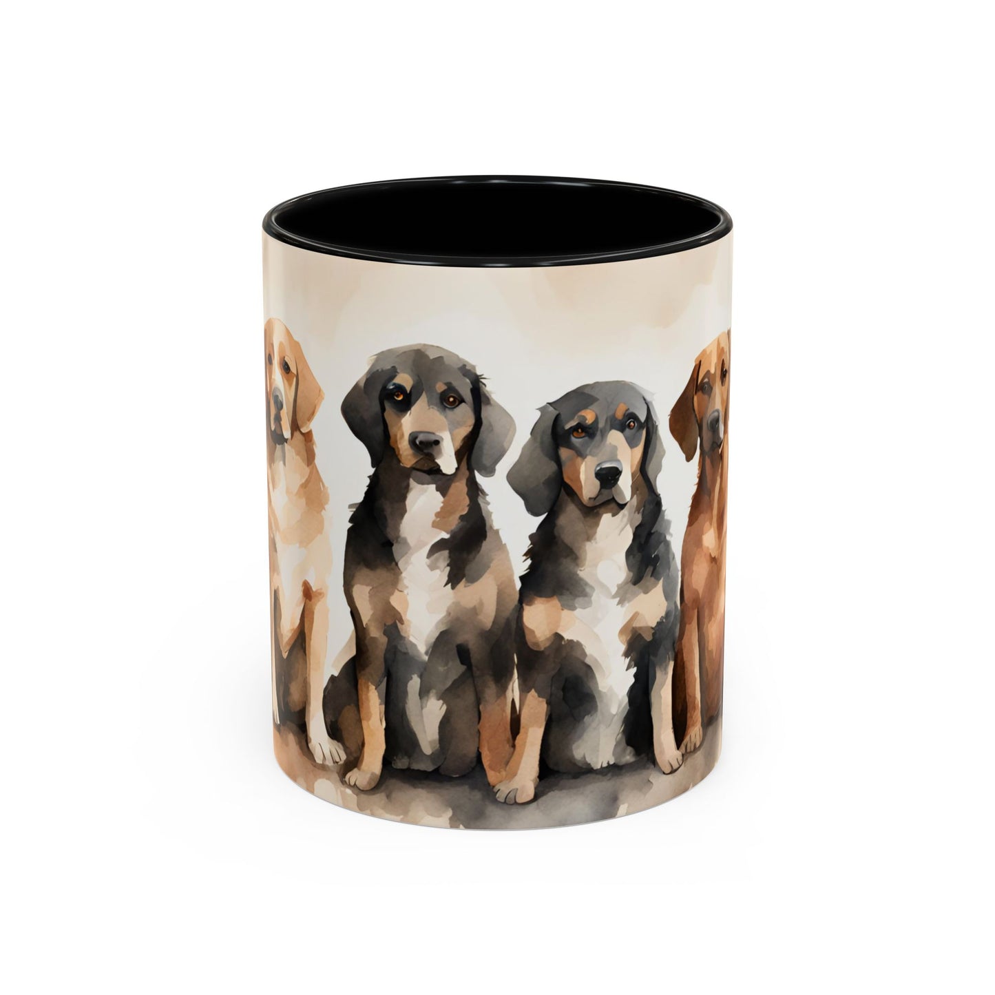 Doggies in a Row 02 Accent Mug 11oz