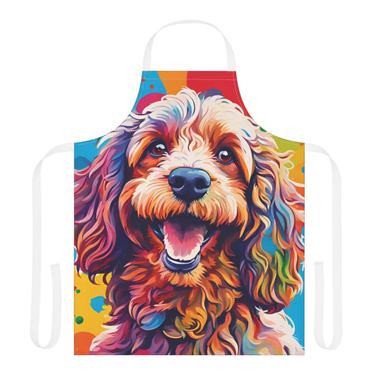 Multicoloured Cockapoo Adult Apron (AOP)