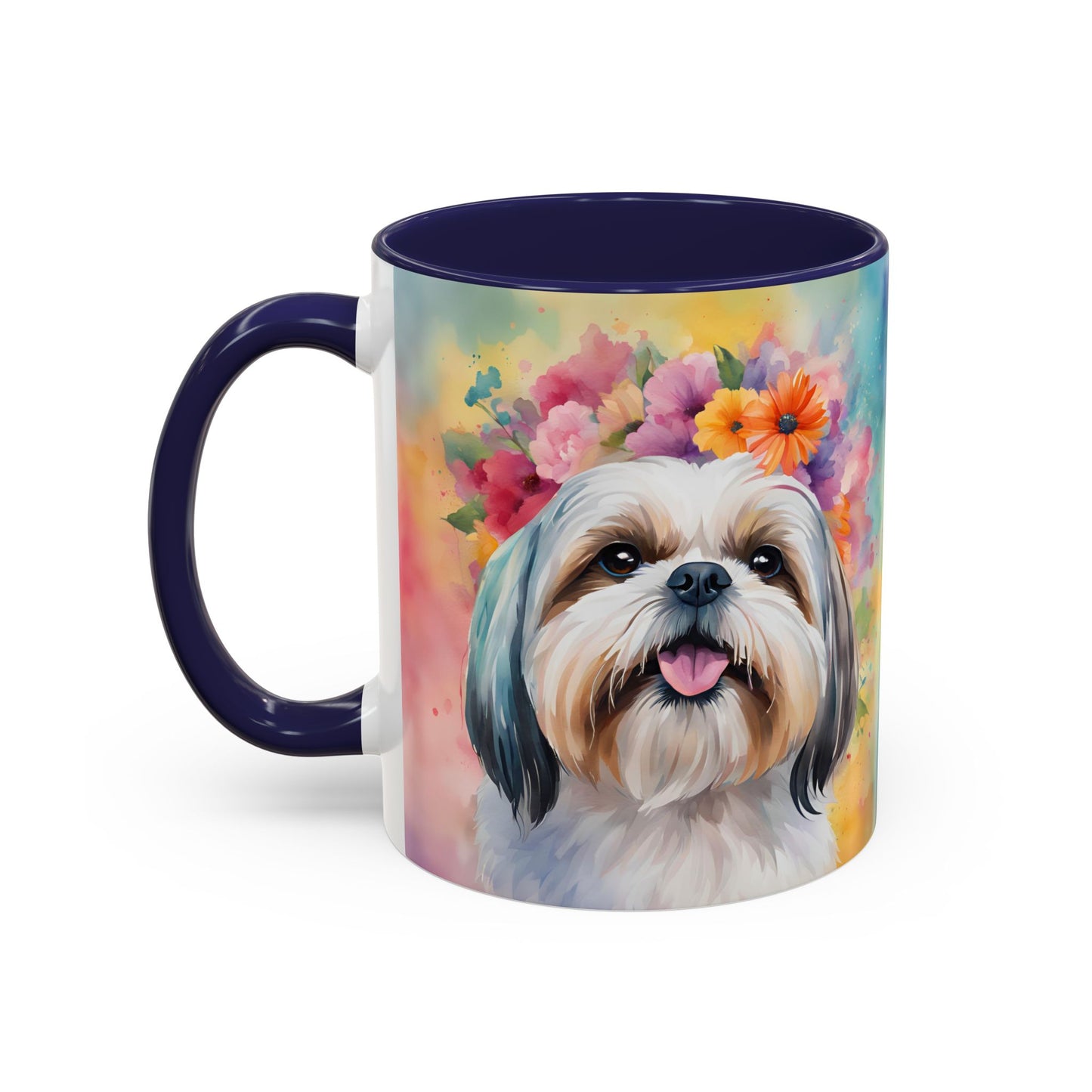 Shih Tzu 01 Accent Coffee Mug - Dog Lover Gift