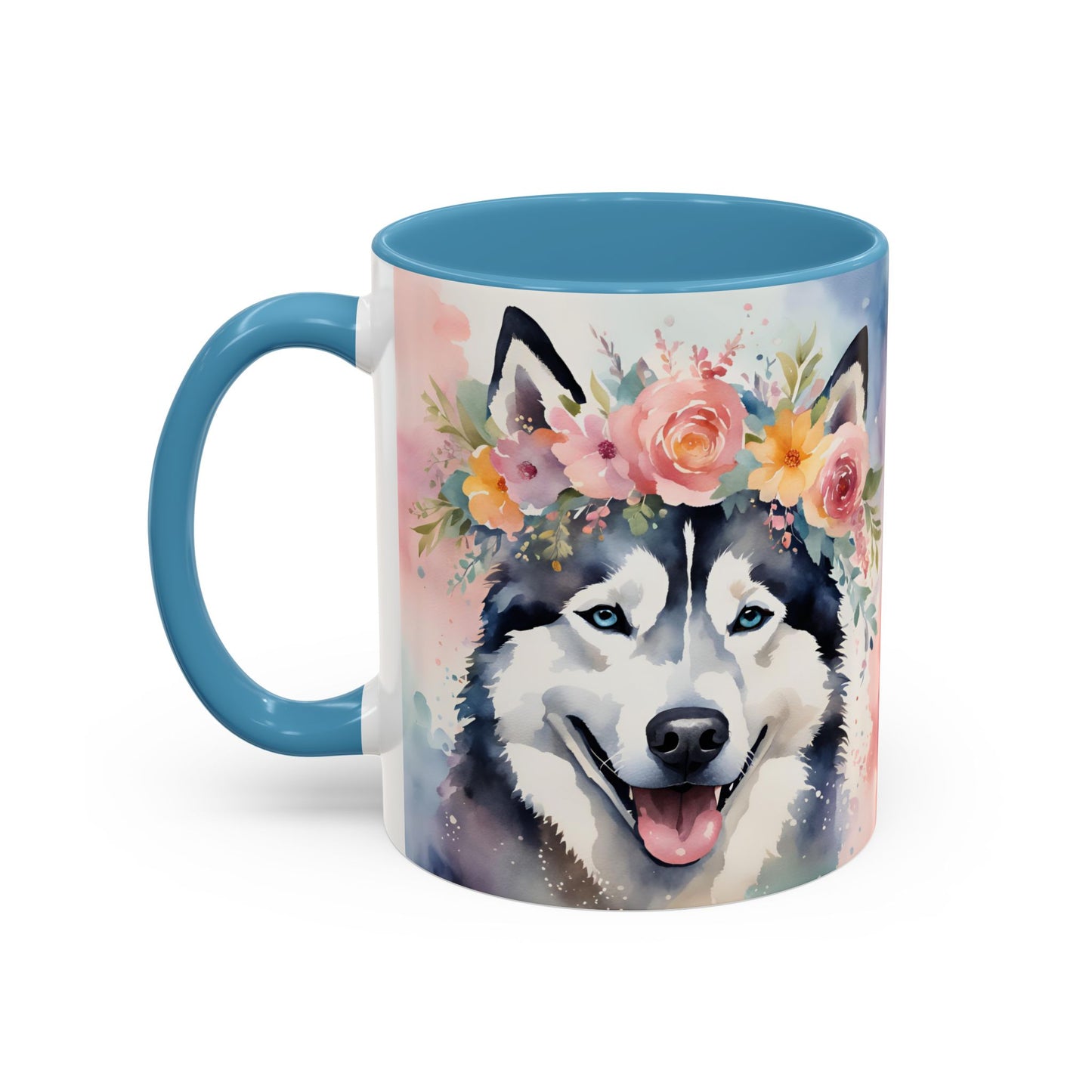 Husky 03 Accent Coffee Mug - Dog Lover Gift