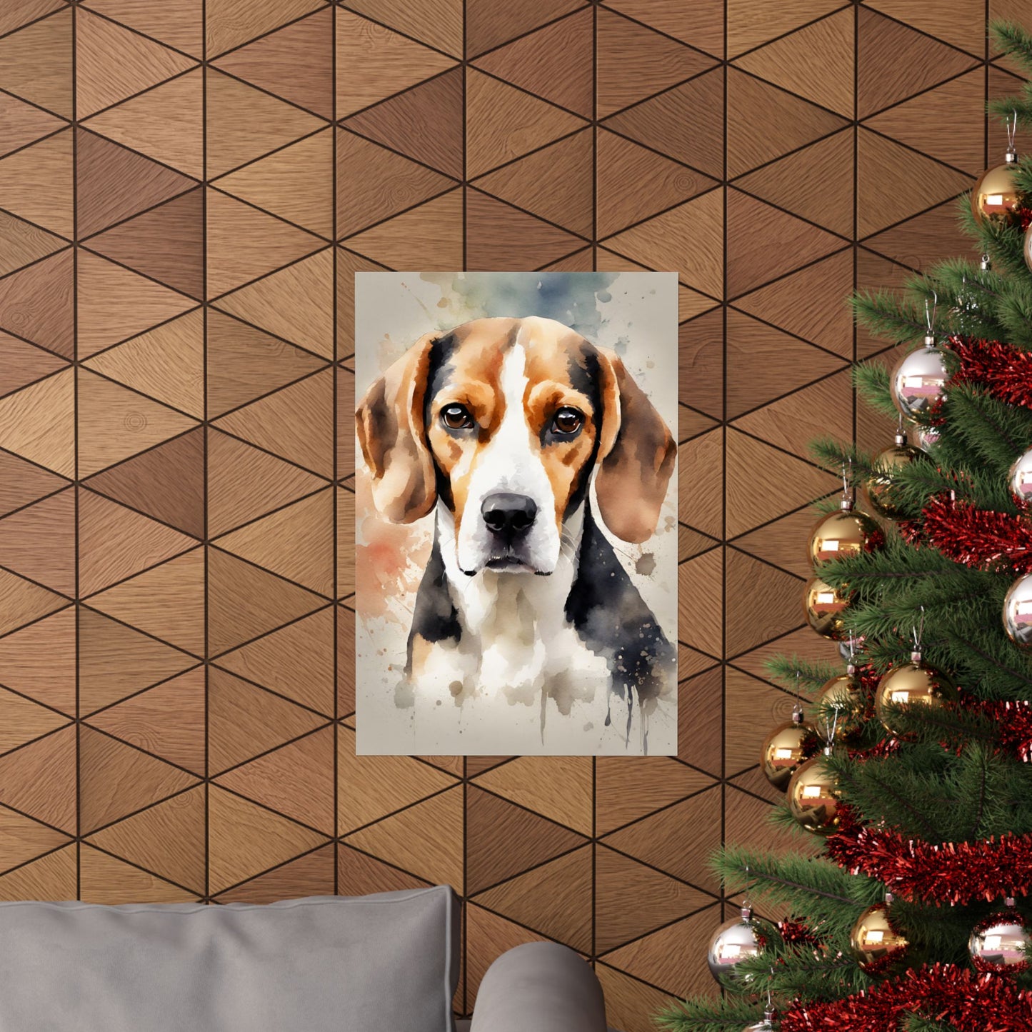 Dogs Beagle 02 Matte Vertical Poster