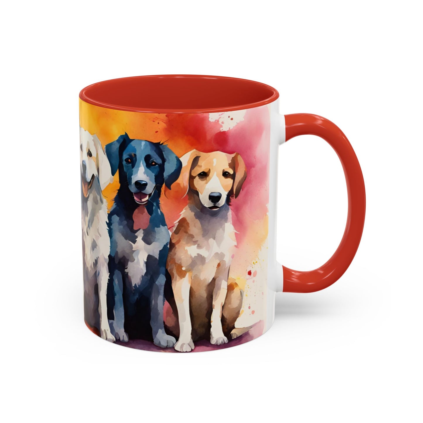 Multicoloured Doggies 07 Accent Mug 11oz