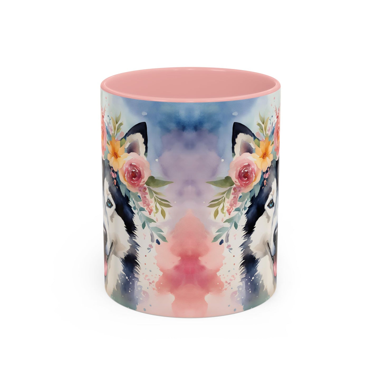Husky 03 Accent Coffee Mug - Dog Lover Gift