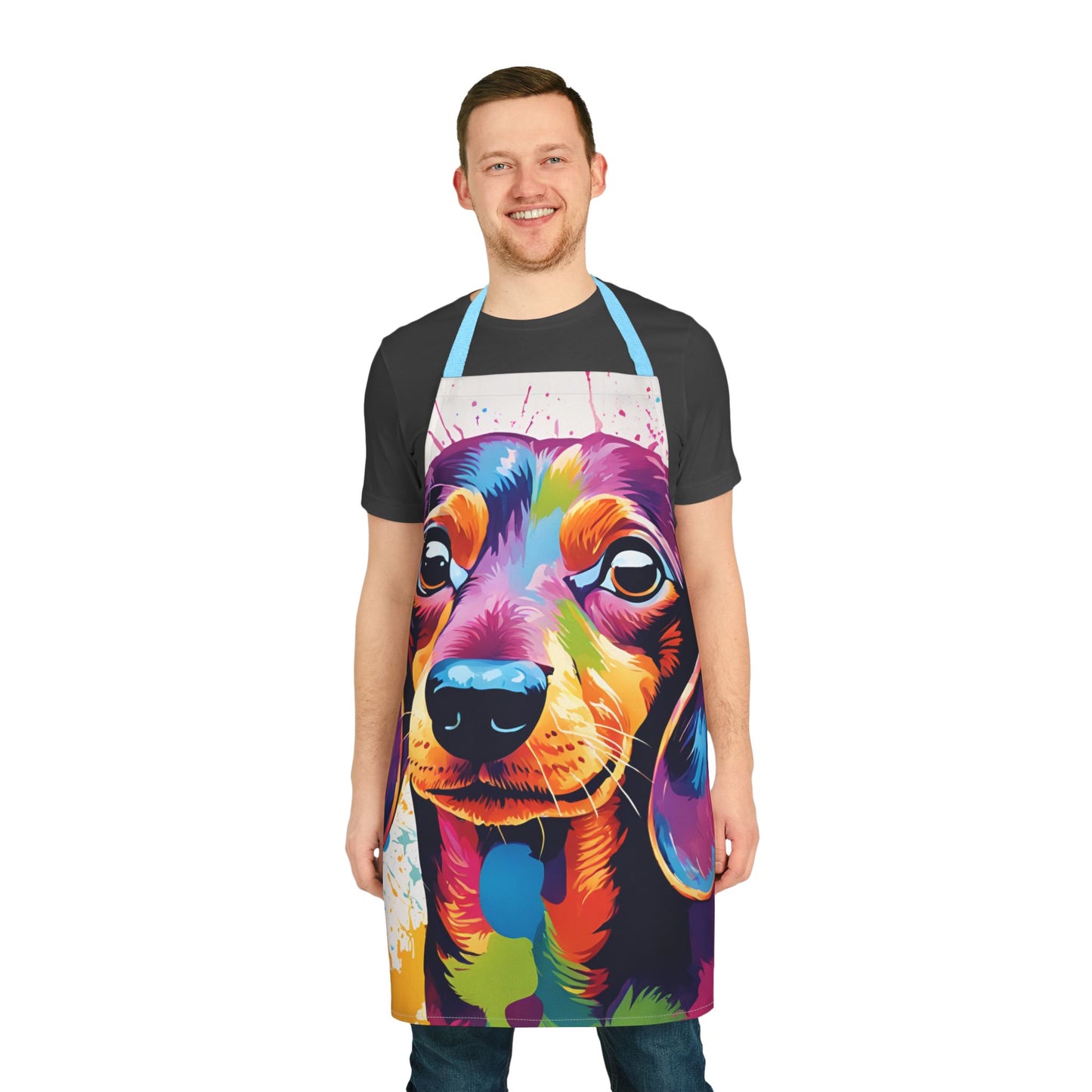 Multi dachshund Adult Apron (AOP)