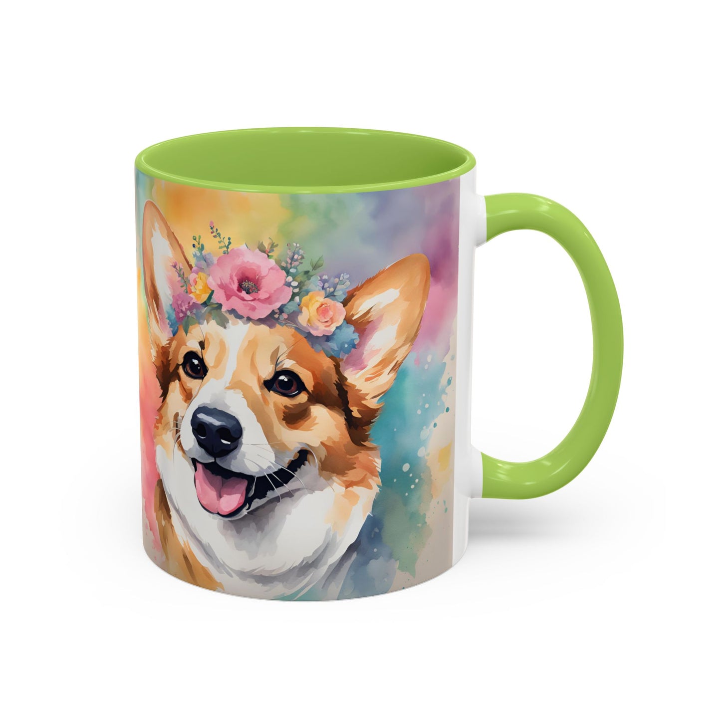 Corgi 02 Accent Coffee Mug - Dog Lover Gift